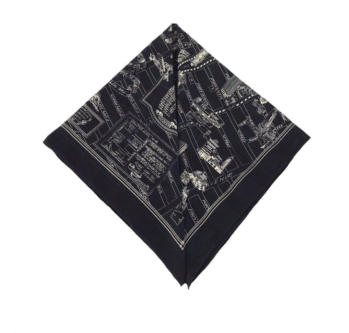 DKNY × Designer × Vintage Vintage DKNY Donna Karan New York Theather NY Handkerchief Size ONE SIZE - 1 Thumbnail