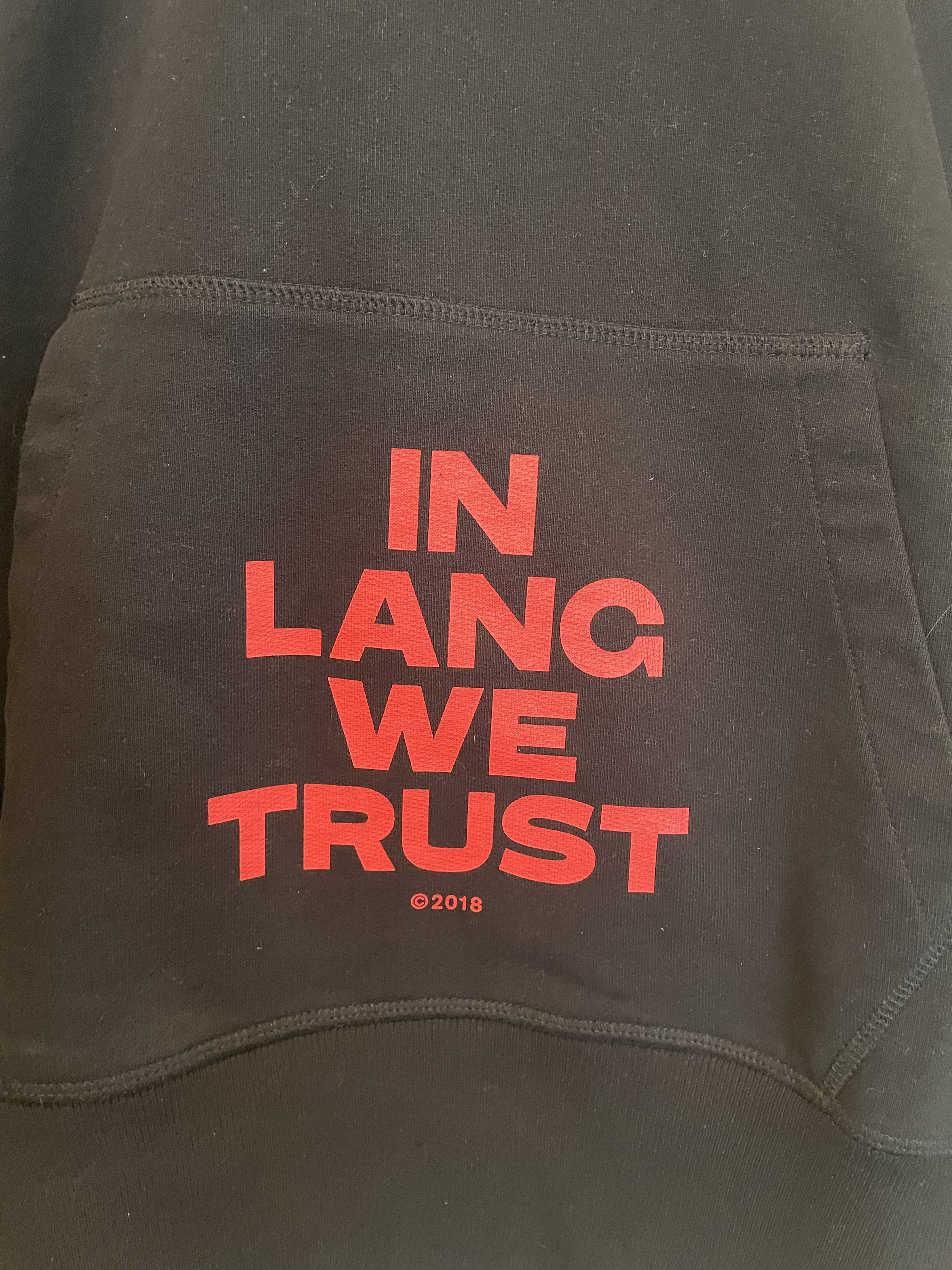 Helmut Lang Helmut Lang Hoodie In Lang We Trust Size US M / EU 48-50 / 2 - 2 Thumbnail