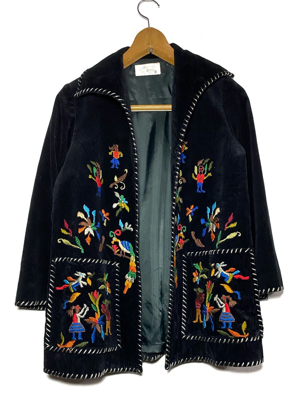 Art Comes First Pop Art Embroidered Corduroy Jacket Size US S / EU 44-46 / 1 - 1 Thumbnail