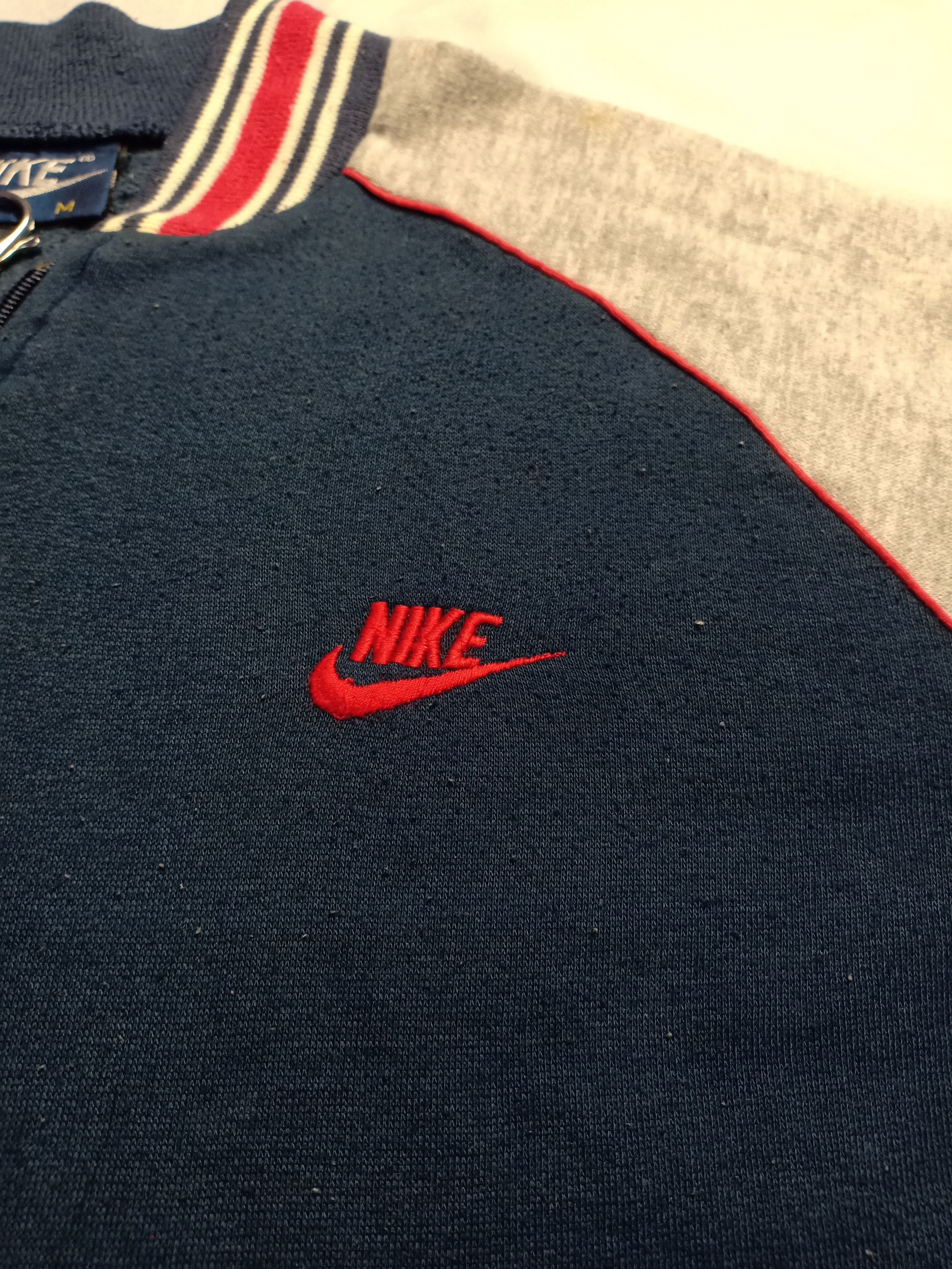 Nike Vintage Nike Blue Tag Track Top Sweater Sweatshirt Size US M / EU 48-50 / 2 - 2 Thumbnail