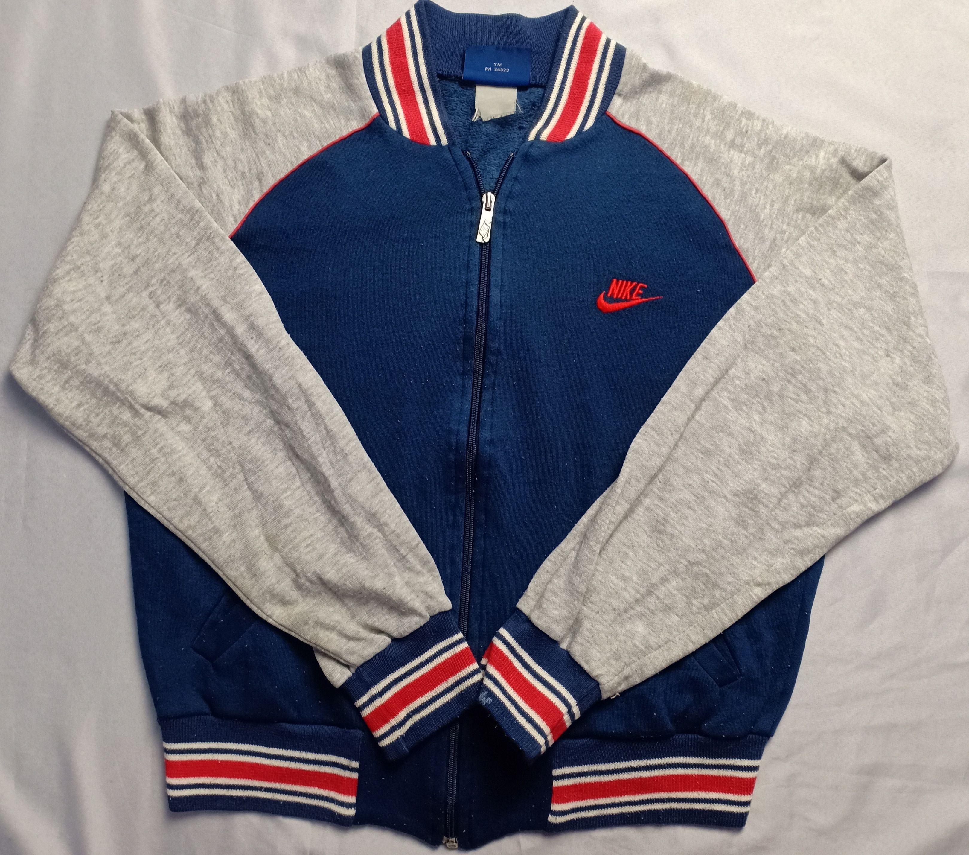 Nike Vintage Nike Blue Tag Track Top Sweater Sweatshirt Size US M / EU 48-50 / 2 - 1 Thumbnail