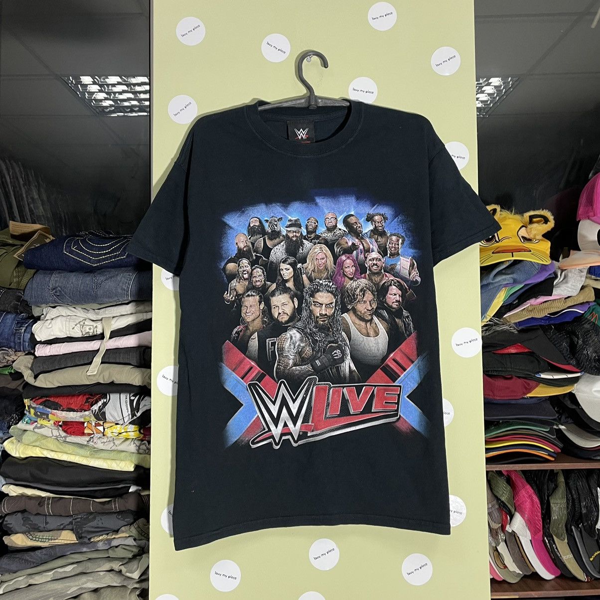 image of Vintage Y2K Wwe Wwf Tee John Cena Streetwear in Black, Men's (Size Medium)