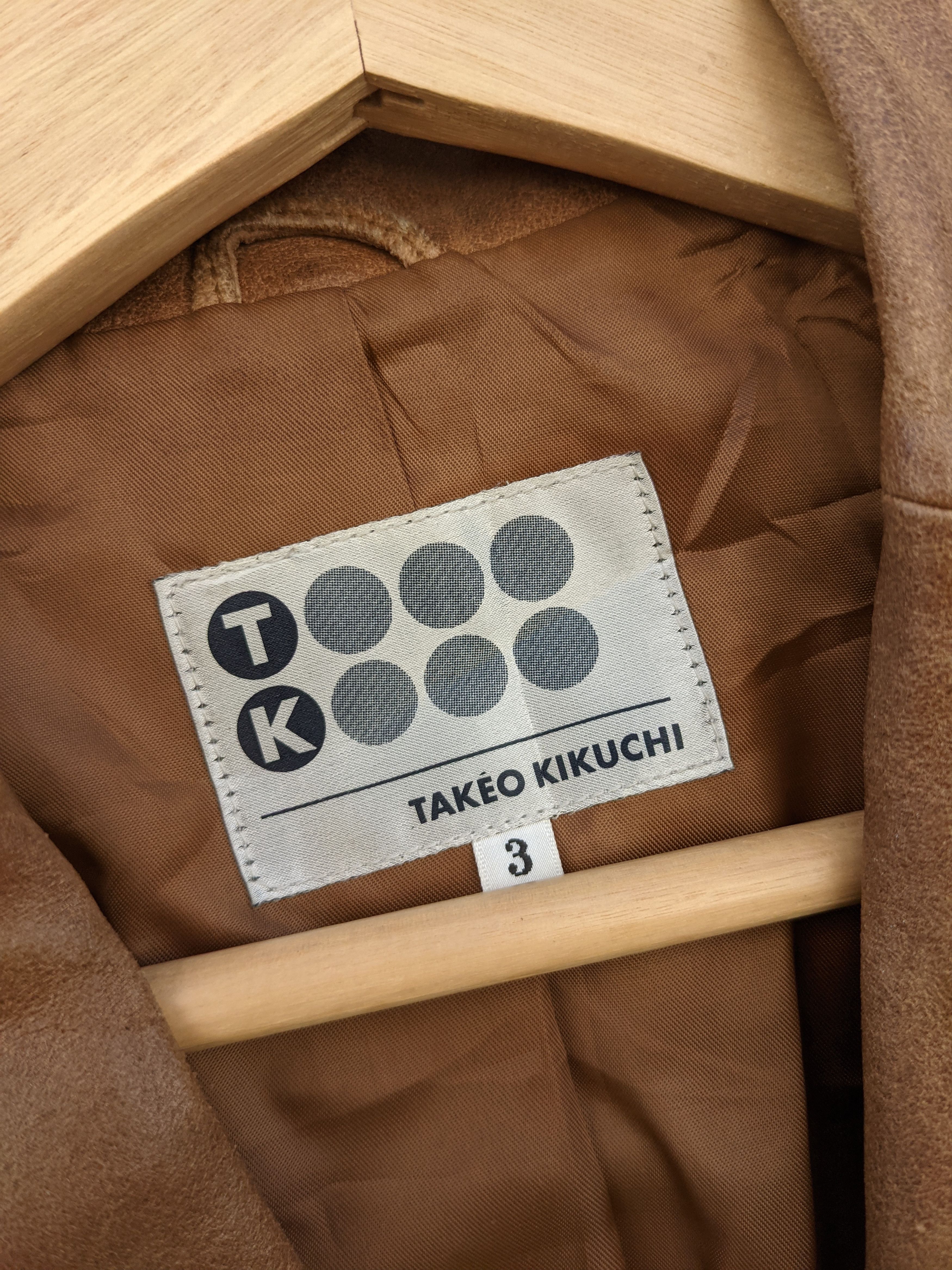 Japanese Brand × Leather × Takeo Kikuchi ⚡️Rare⚡️ Takeo Kikuchi Leather Blazer Size US M / EU 48-50 / 2 - 8 Thumbnail