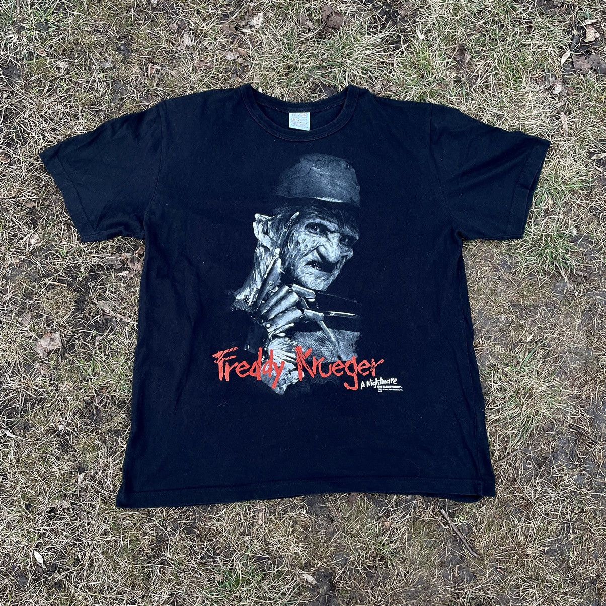 Vintage Vintage 90s Freddy Krueger Horror Graphic Tee Grunge Dark L Size US L / EU 52-54 / 3 - 1 Thumbnail