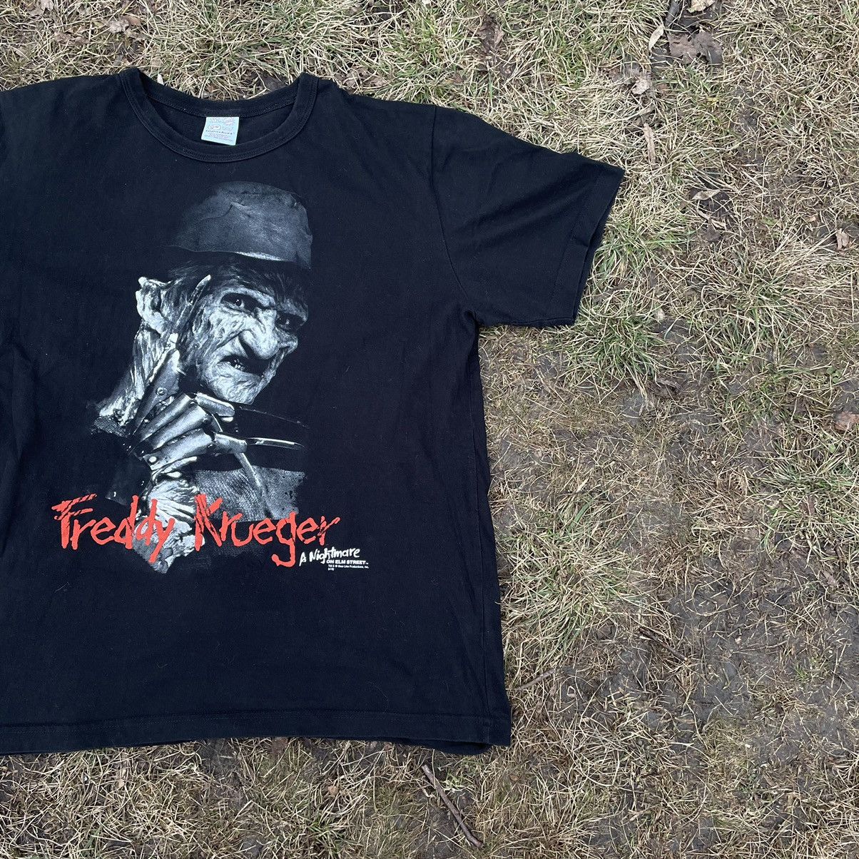 Vintage Vintage 90s Freddy Krueger Horror Graphic Tee Grunge Dark L Size US L / EU 52-54 / 3 - 2 Thumbnail
