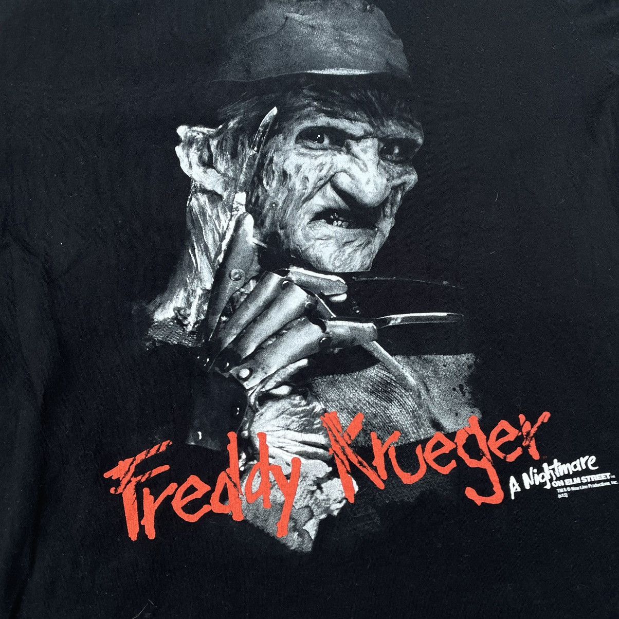 Vintage Vintage 90s Freddy Krueger Horror Graphic Tee Grunge Dark L Size US L / EU 52-54 / 3 - 5 Thumbnail