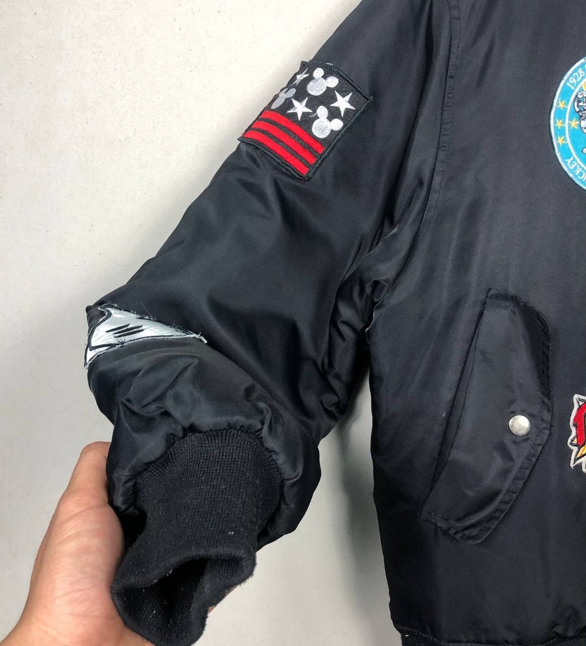 Mickey Mouse Mickey Mouse Disney Patchwork Bomber Jacket Winter Style Size US L / EU 52-54 / 3 - 7 Thumbnail