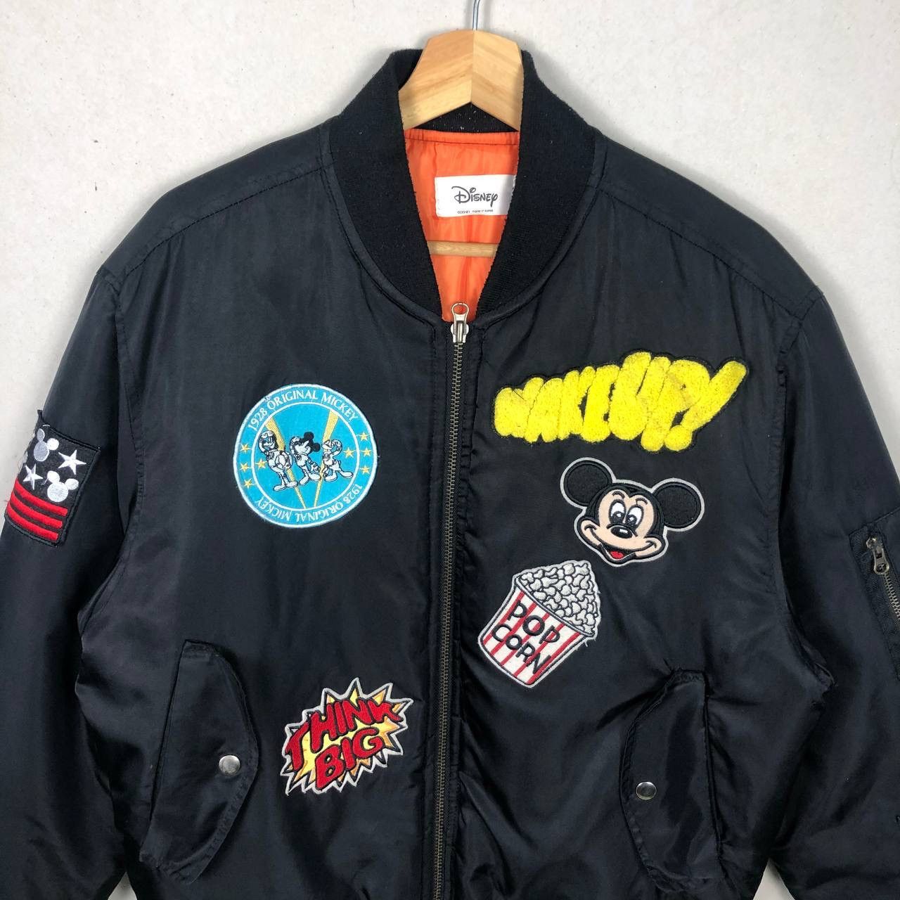 Mickey Mouse Mickey Mouse Disney Patchwork Bomber Jacket Winter Style Size US L / EU 52-54 / 3 - 2 Thumbnail