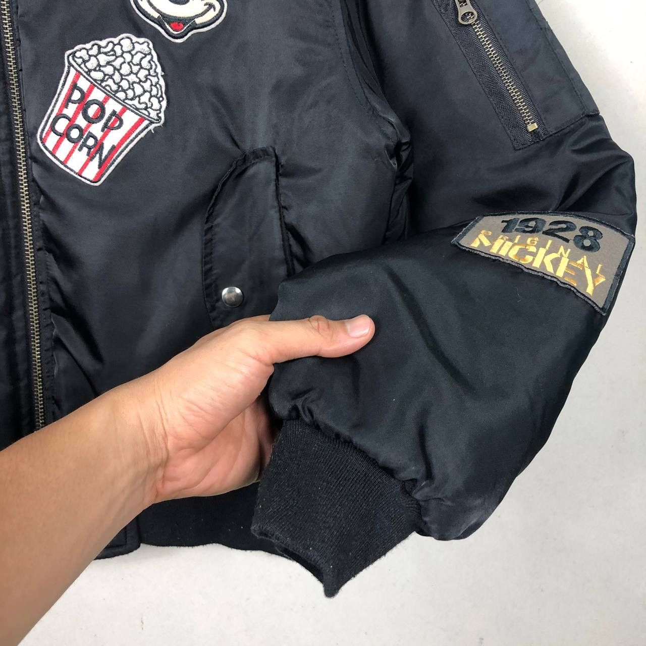 Mickey Mouse Mickey Mouse Disney Patchwork Bomber Jacket Winter Style Size US L / EU 52-54 / 3 - 6 Thumbnail