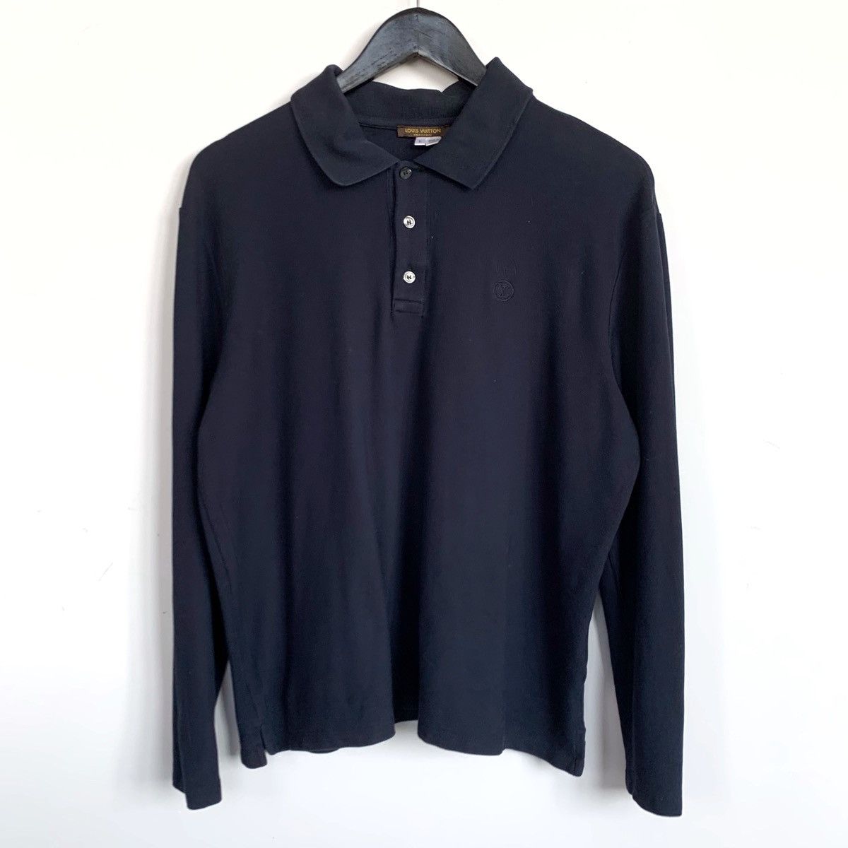 Louis Vuitton Crew Neck Long Sleeve Polo Shirt - Grey Polos, Clothing -  LOU509323