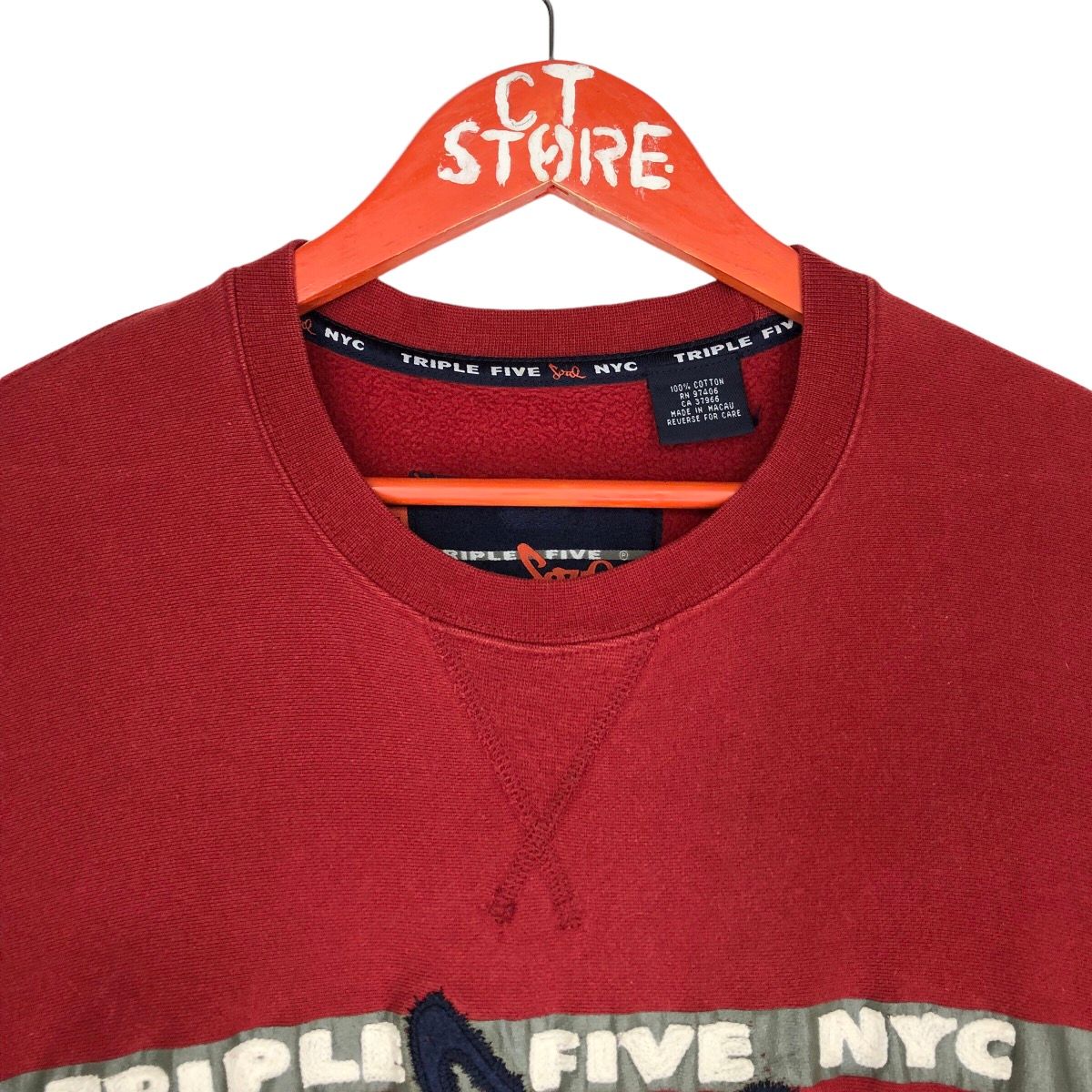 Vintage Triple Five Soul NYC Crewneck Sweatshirts Size US XL / EU 56 / 4 - 3 Thumbnail