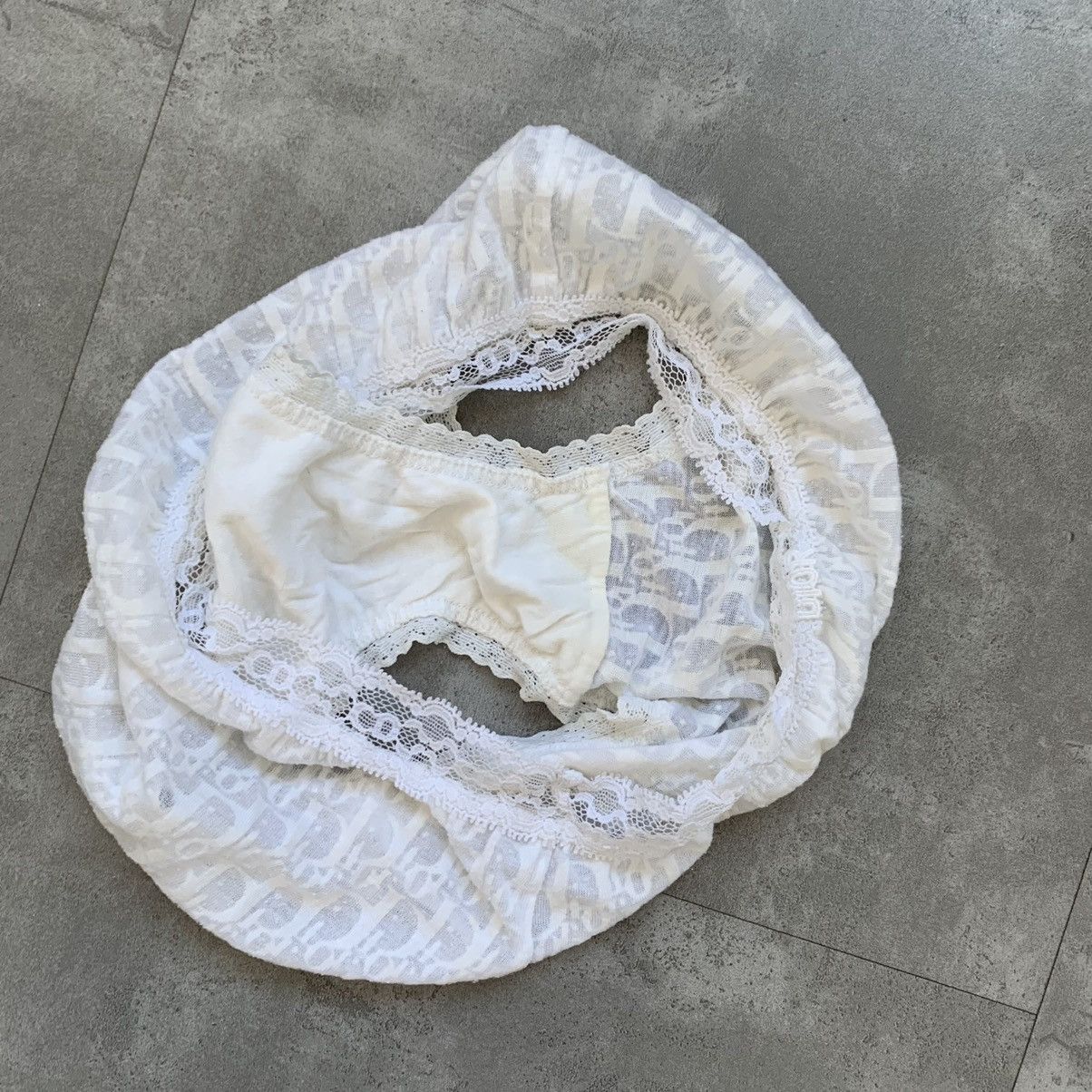 Dior 🔴 Dior Underwear CD Monogram Logo White Vintage Bikini Size ONE SIZE - 7 Thumbnail