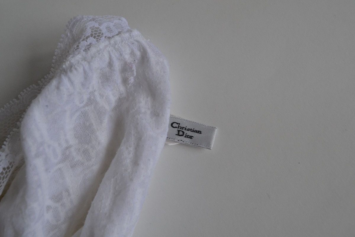 Dior 🔴 Dior Underwear CD Monogram Logo White Vintage Bikini Size ONE SIZE - 5 Thumbnail