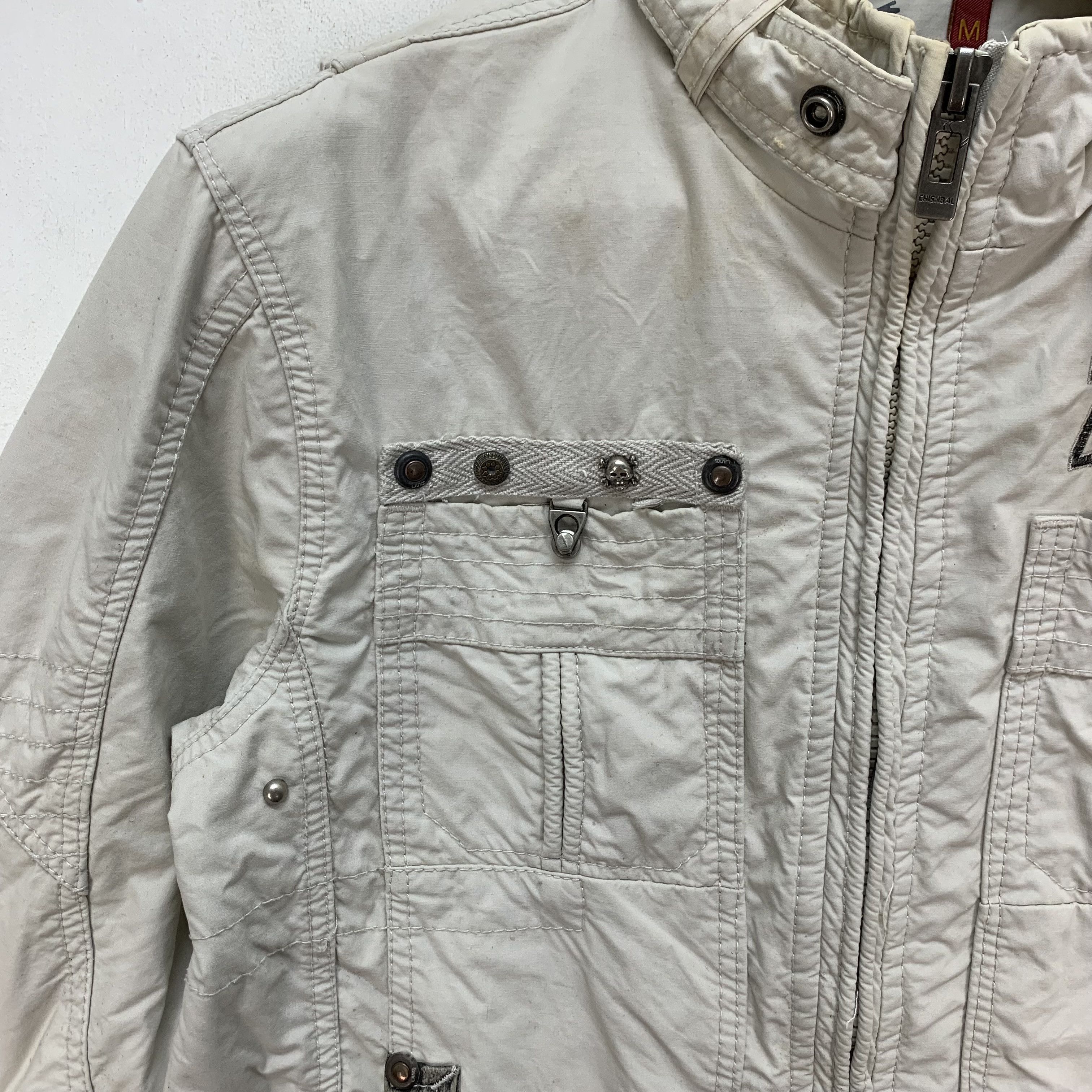 Japanese Brand Chisnbal Fashion Design Multipocket Jacket #4119-143 Size US M / EU 48-50 / 2 - 6 Thumbnail