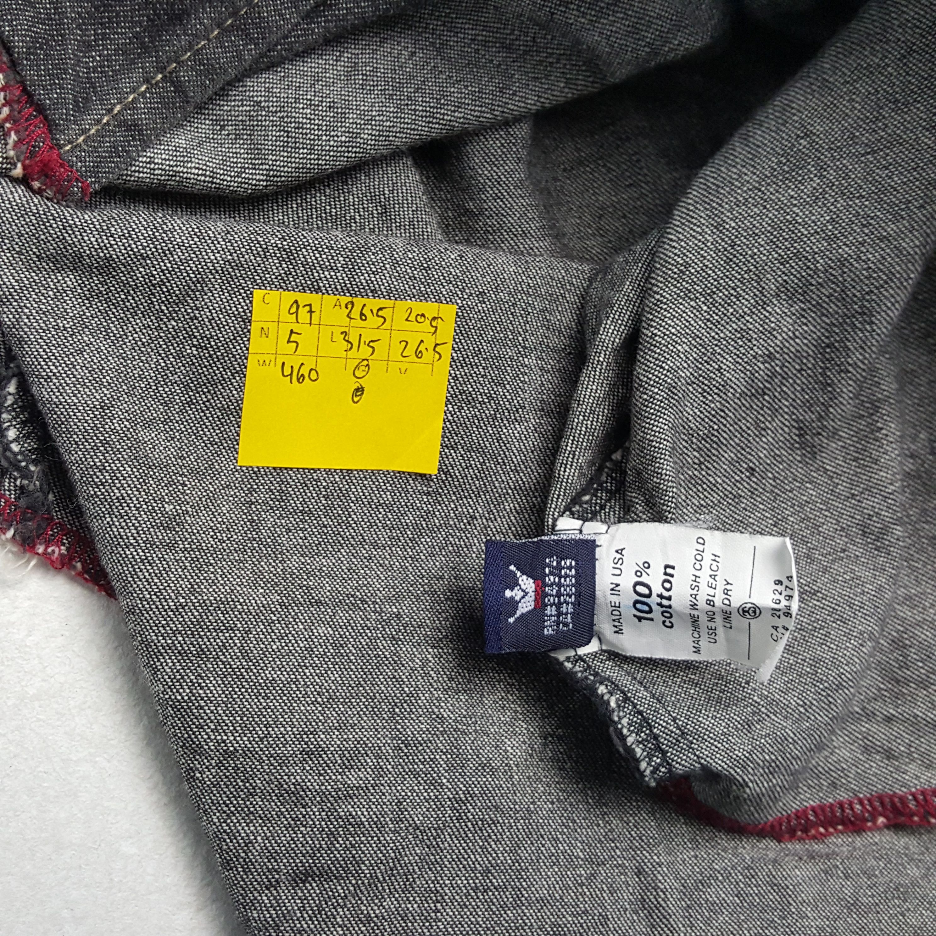 Stussy × Vintage Vintage STUSSY Streetwear Logo Style Black Denim Shirts Size US XL / EU 56 / 4 - 8 Thumbnail