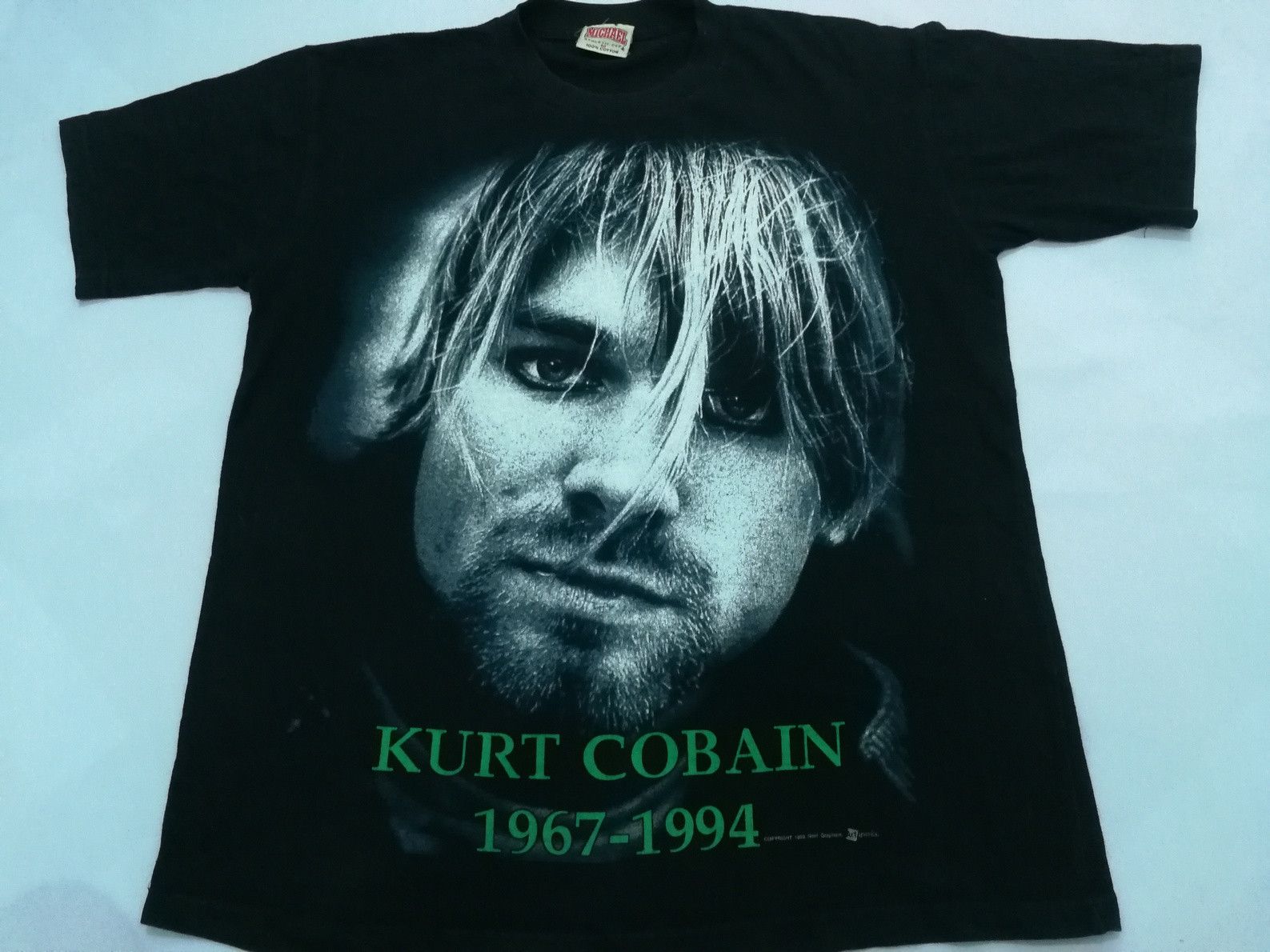 image of Vintage 90's 1998 Nirvana Kurt Cobain Grunge Sub Pop in Black, Men's (Size Medium)