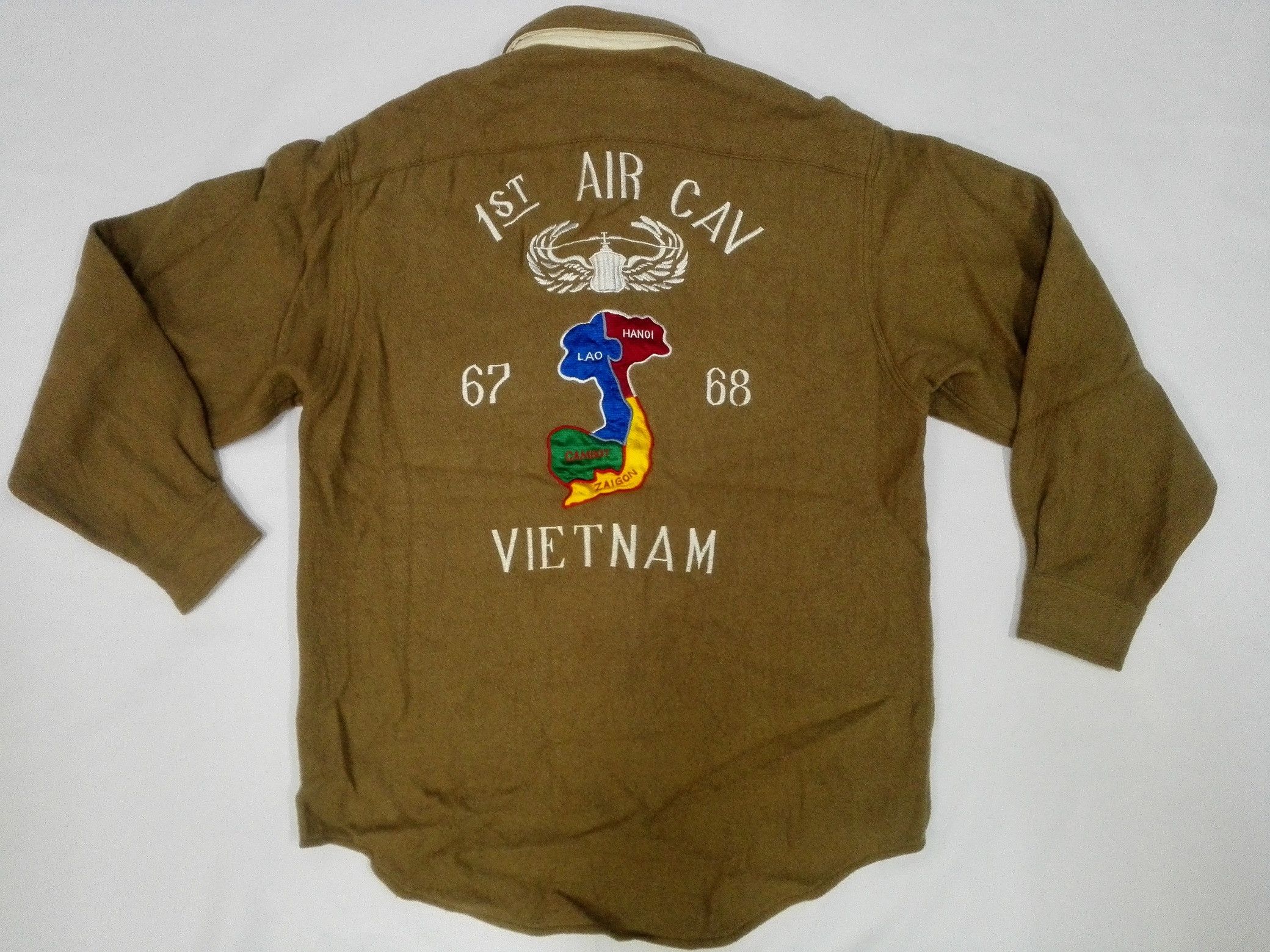 Avirex Rare Vintage Avirex USA Flannel Double Pocket Vietnam War Size US L / EU 52-54 / 3 - 1 Thumbnail