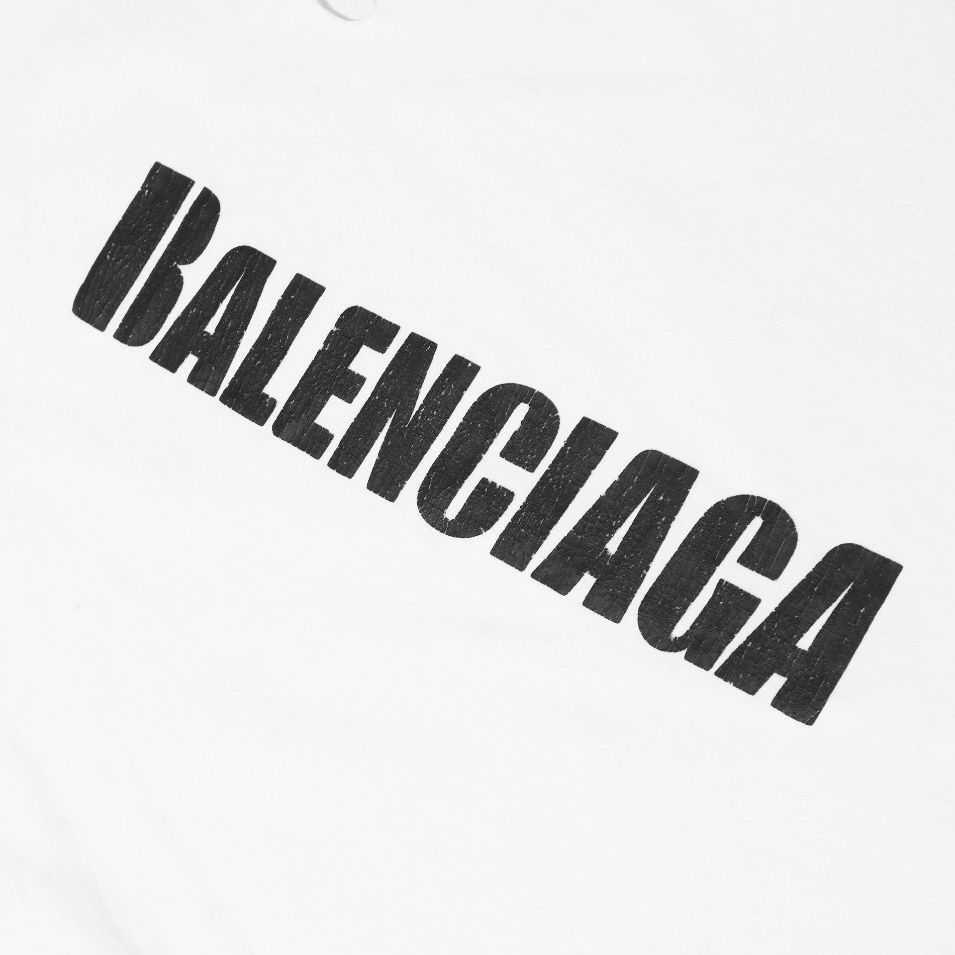 Balenciaga SS21 Destroyed Oversized Logo T-Shirt Size US S / EU 44-46 / 1 - 3 Thumbnail