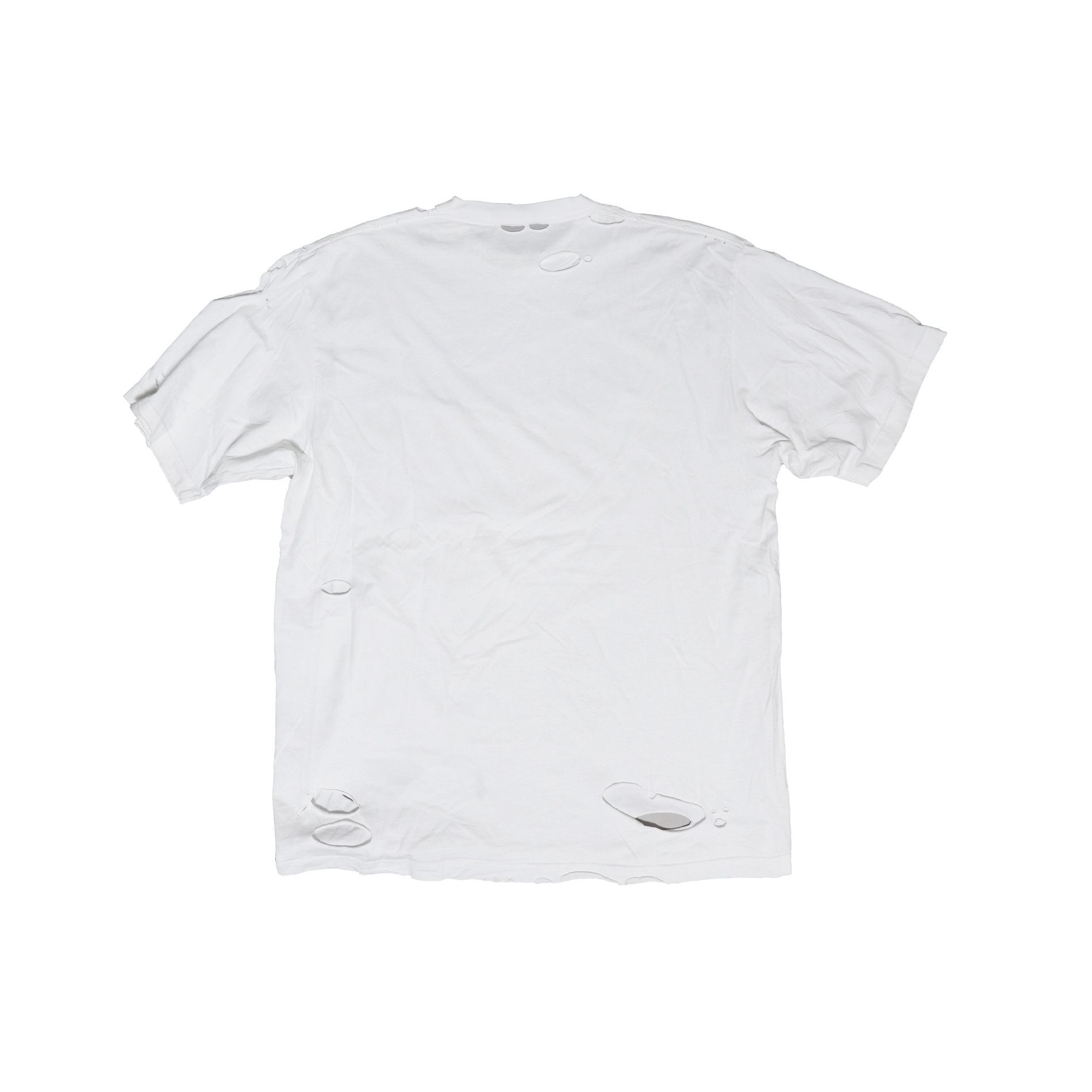 Balenciaga SS21 Destroyed Oversized Logo T-Shirt Size US S / EU 44-46 / 1 - 2 Thumbnail