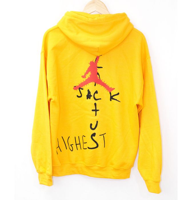 Cactus jack best sale hoodie gold