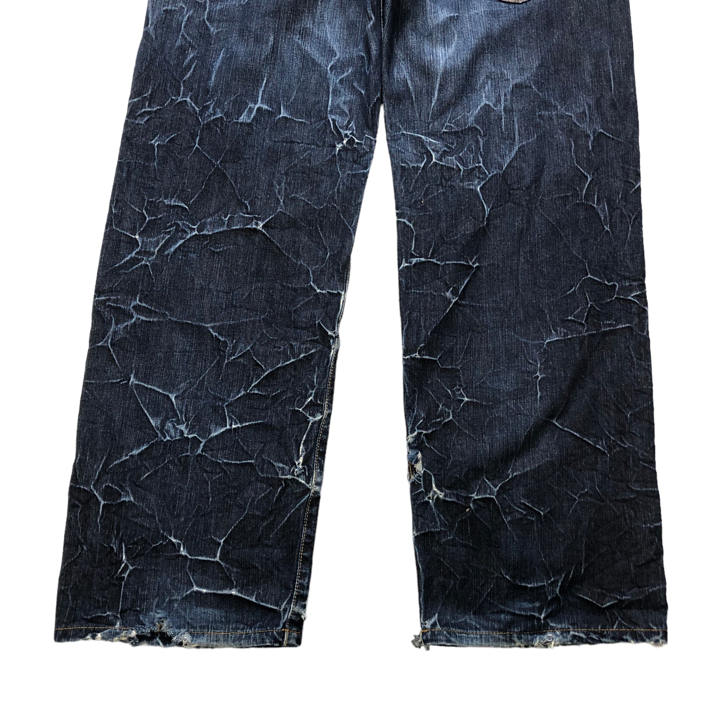 Paul Smith PAUL SMITH RED EAR 3D PRINT DENIM PANTS #6134-220 Size US 33 - 20 Thumbnail