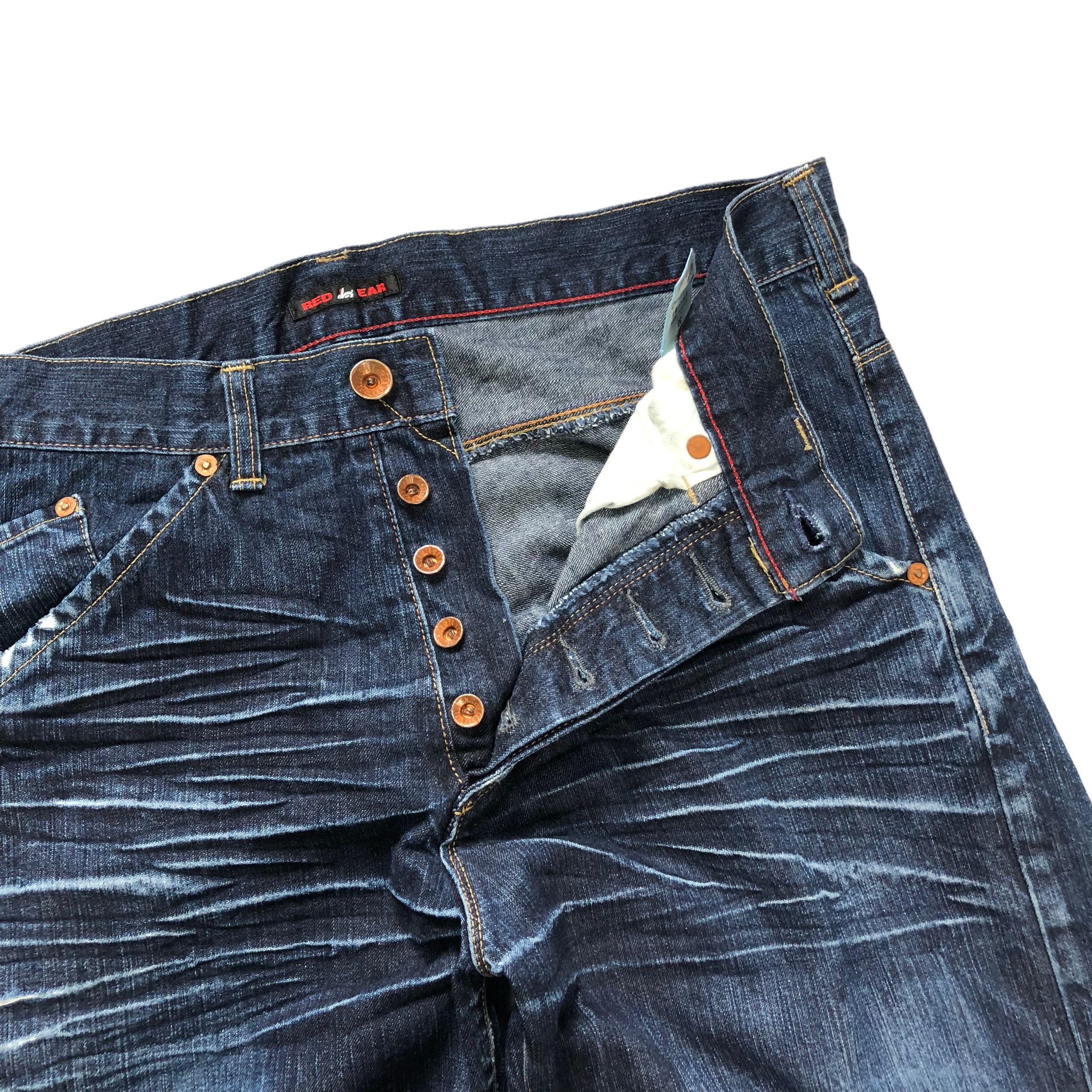 Paul Smith PAUL SMITH RED EAR 3D PRINT DENIM PANTS #6134-220 Size US 33 - 7 Thumbnail