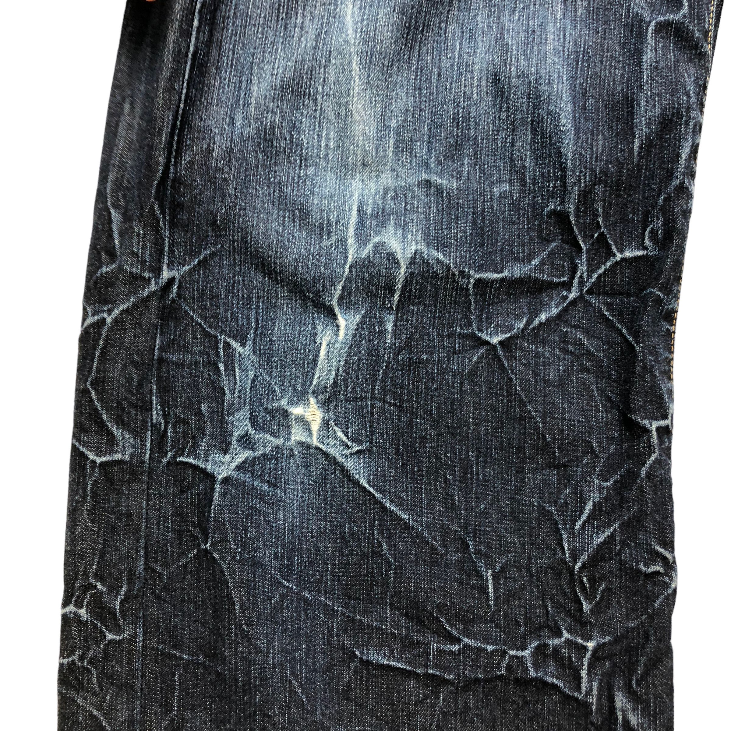 Paul Smith PAUL SMITH RED EAR 3D PRINT DENIM PANTS #6134-220 Size US 33 - 9 Thumbnail