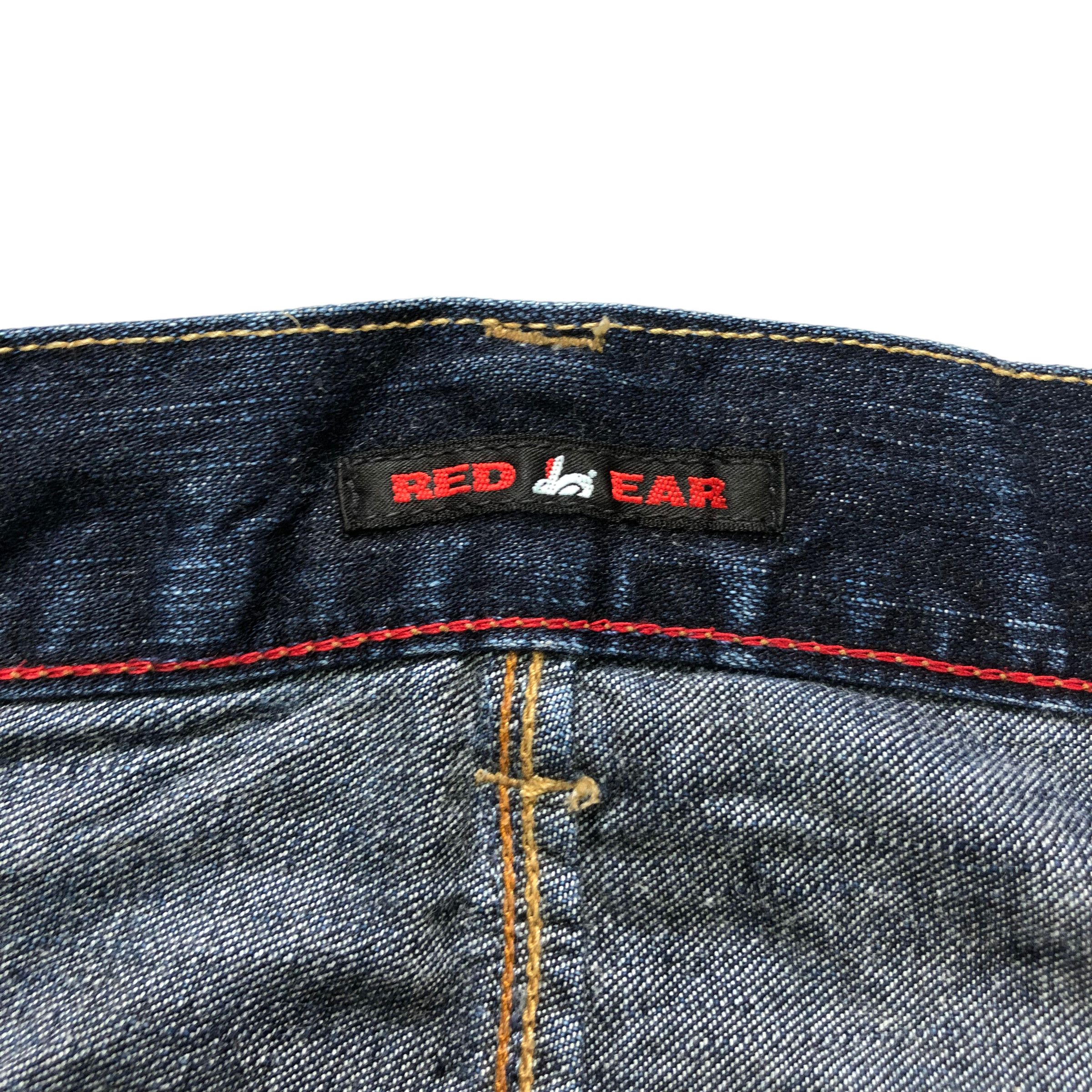 Paul Smith PAUL SMITH RED EAR 3D PRINT DENIM PANTS #6134-220 Size US 33 - 13 Thumbnail