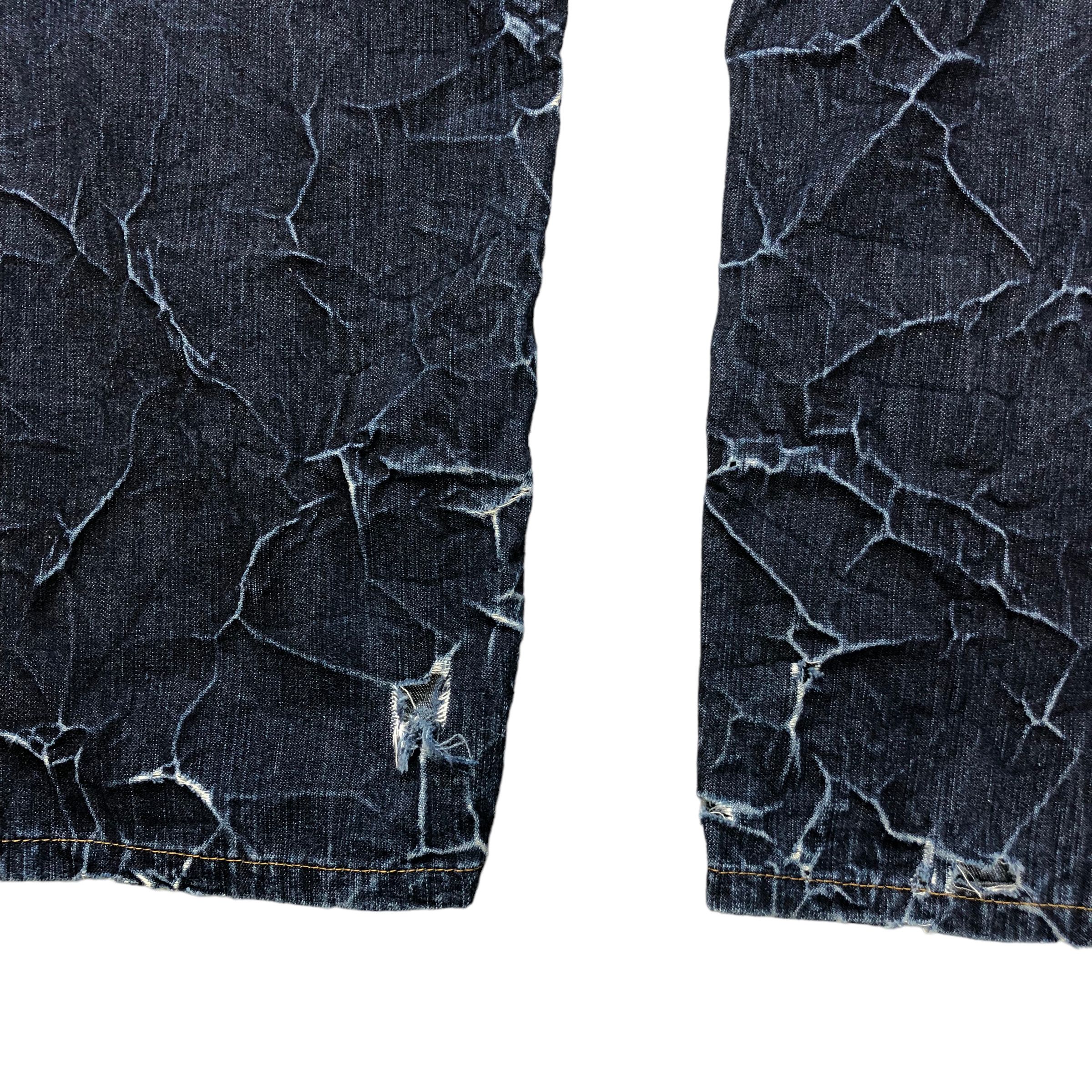 Paul Smith PAUL SMITH RED EAR 3D PRINT DENIM PANTS #6134-220 Size US 33 - 11 Thumbnail