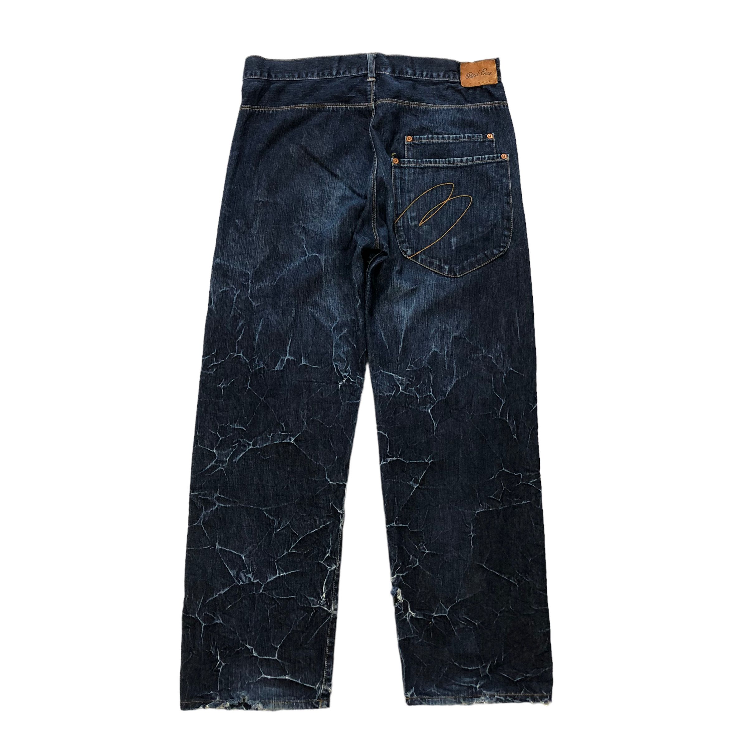 Paul Smith PAUL SMITH RED EAR 3D PRINT DENIM PANTS #6134-220 Size US 33 - 17 Thumbnail