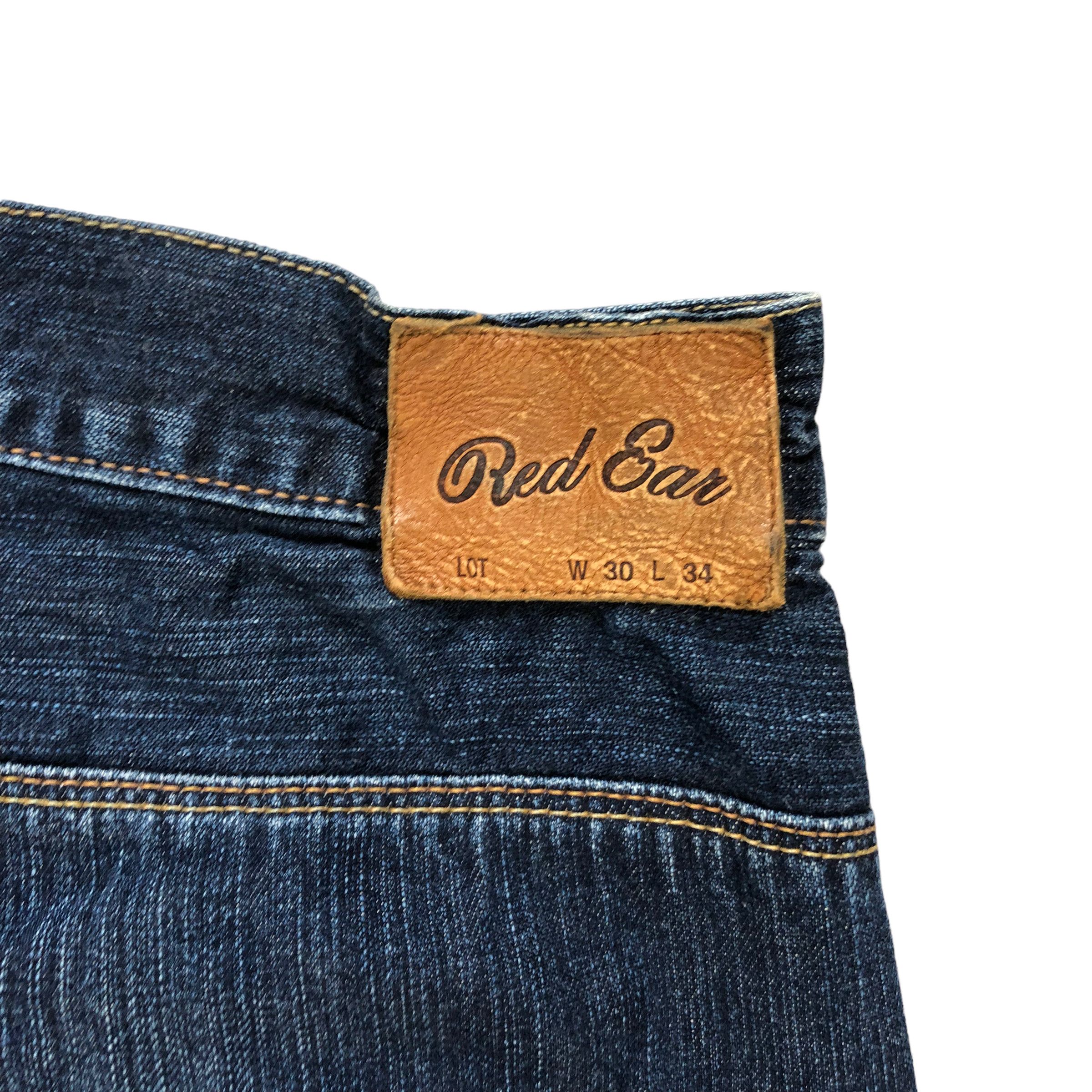 Paul Smith PAUL SMITH RED EAR 3D PRINT DENIM PANTS #6134-220 Size US 33 - 19 Thumbnail