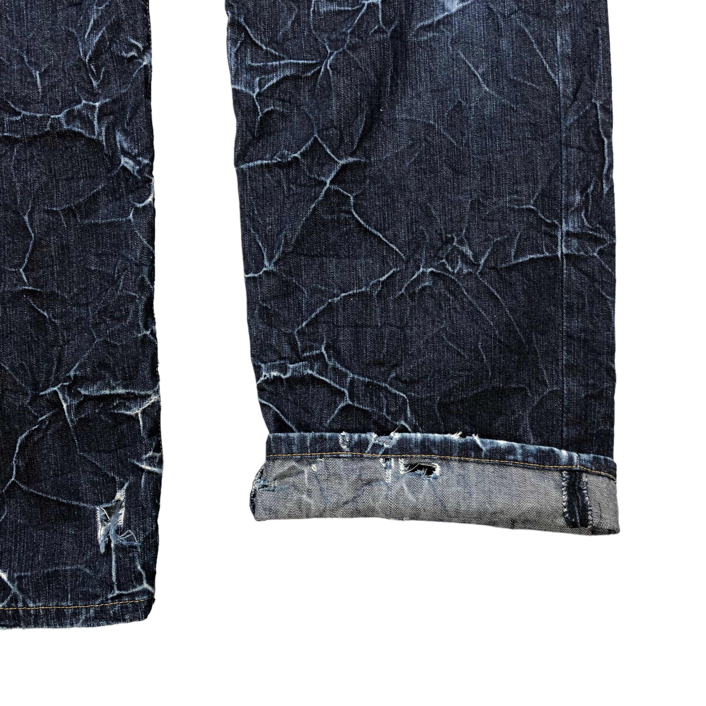 Paul Smith PAUL SMITH RED EAR 3D PRINT DENIM PANTS #6134-220 Size US 33 - 12 Thumbnail