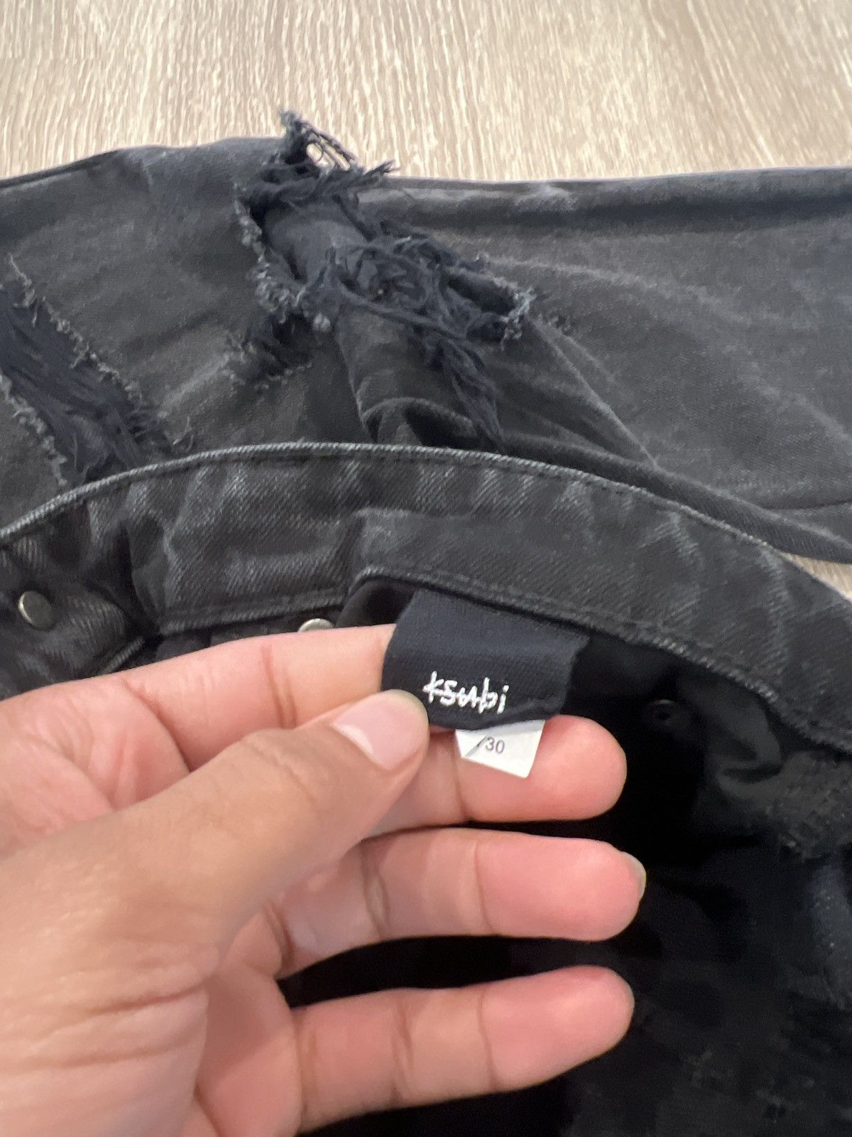 Designer × Ksubi Ksubi Black Distressed Jeans Size US 29 - 5 Thumbnail