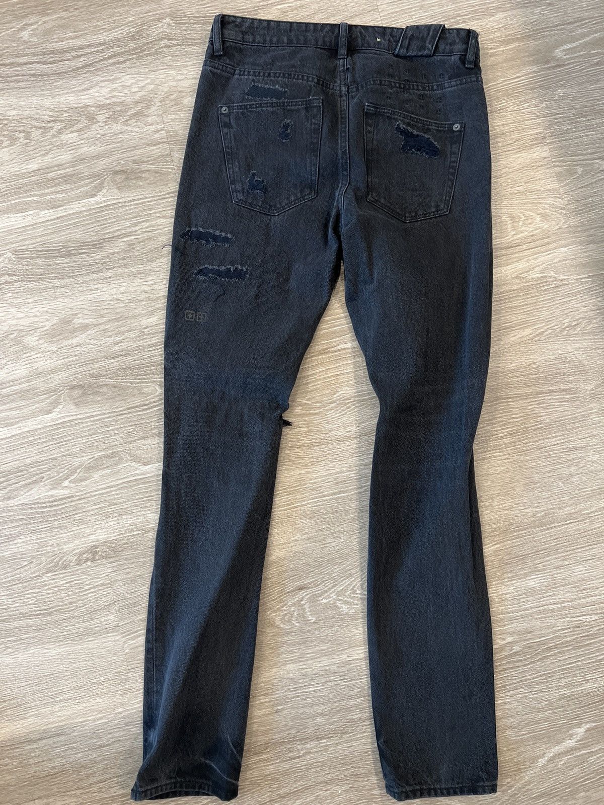 Designer × Ksubi Ksubi Black Distressed Jeans Size US 29 - 7 Thumbnail