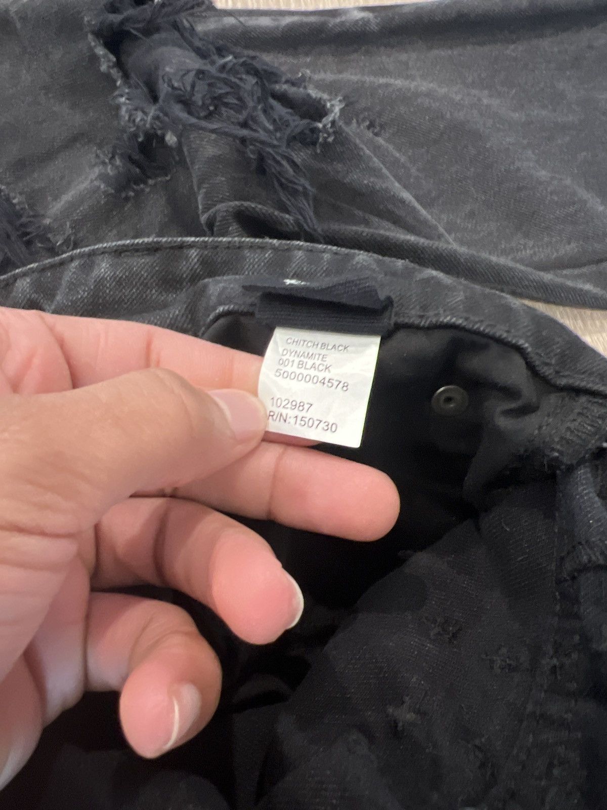 Designer × Ksubi Ksubi Black Distressed Jeans Size US 29 - 6 Thumbnail
