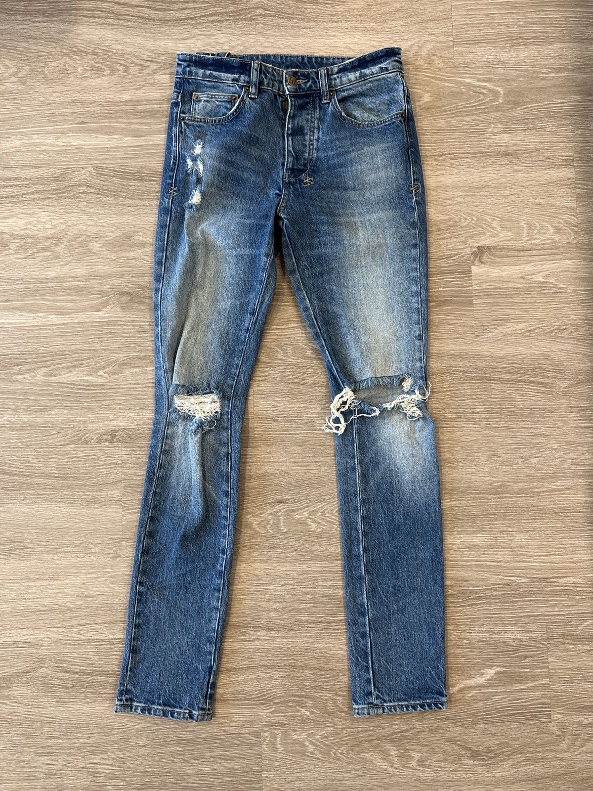 Blue Distressed Ksubi Jeans