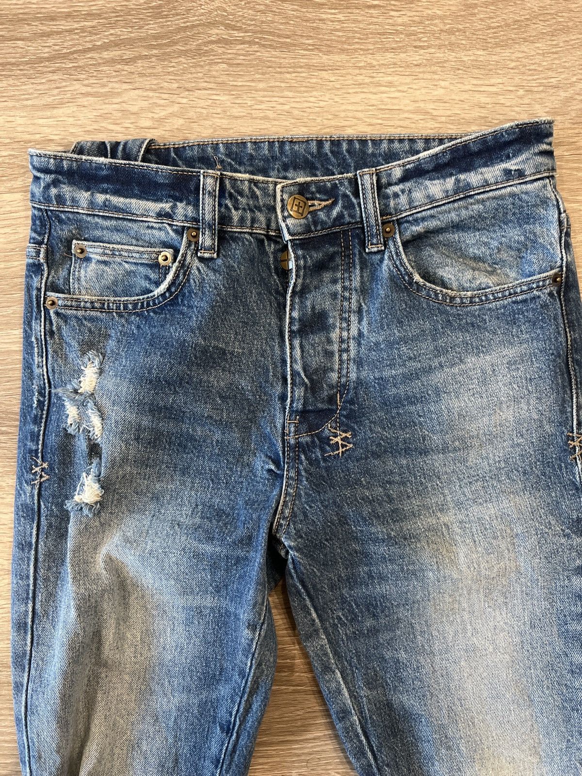 Designer × Ksubi Blue Distressed Ksubi Jeans Size US 29 - 2 Thumbnail