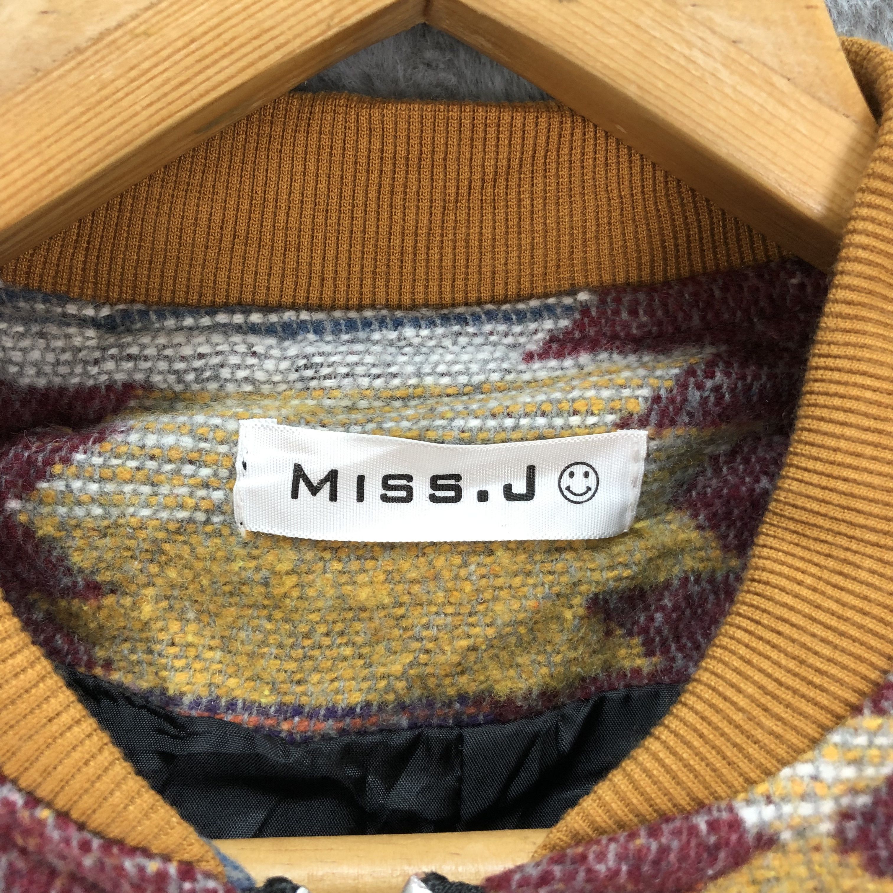 Japanese Brand MISS J Smile Navajo Bomber Jacket #4955-29 Size M / US 6-8 / IT 42-44 - 5 Thumbnail
