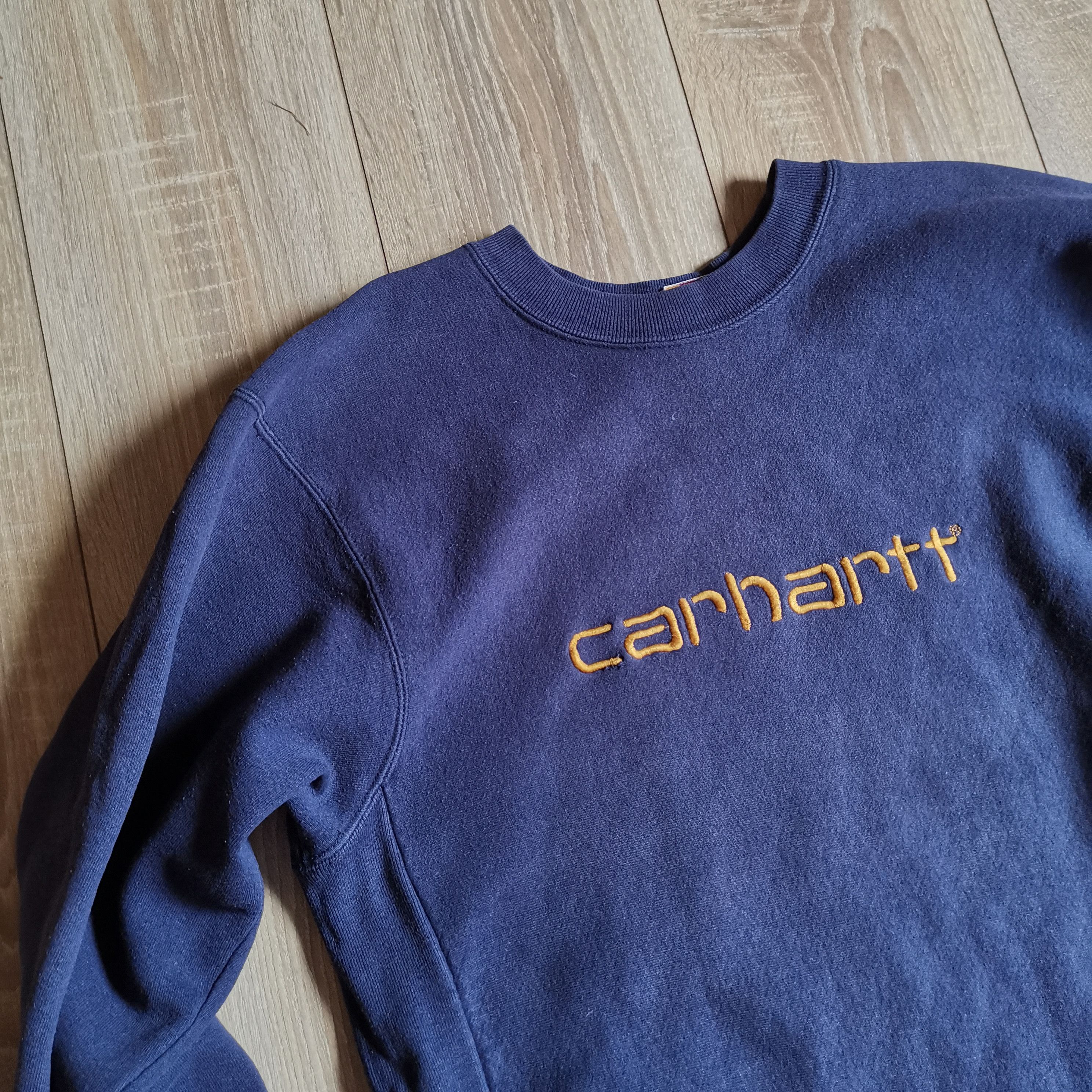 Carhartt Vintage 90s Carhartt Cool faded big Logo Sweatshirt Size US L / EU 52-54 / 3 - 2 Thumbnail