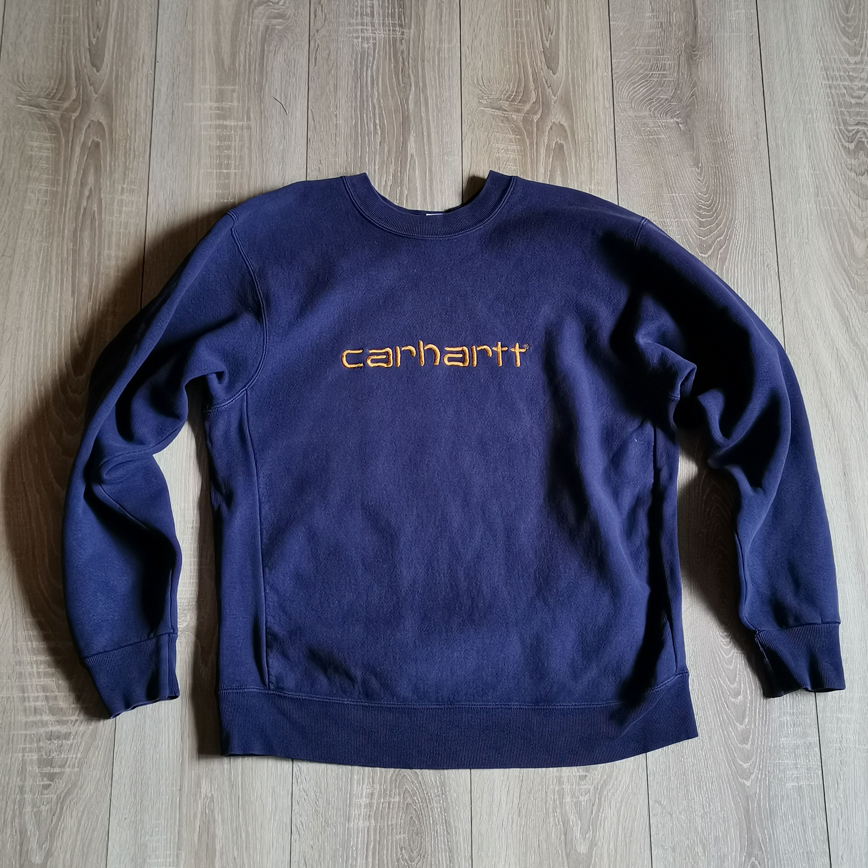 Carhartt Vintage 90s Carhartt Cool faded big Logo Sweatshirt Size US L / EU 52-54 / 3 - 1 Thumbnail