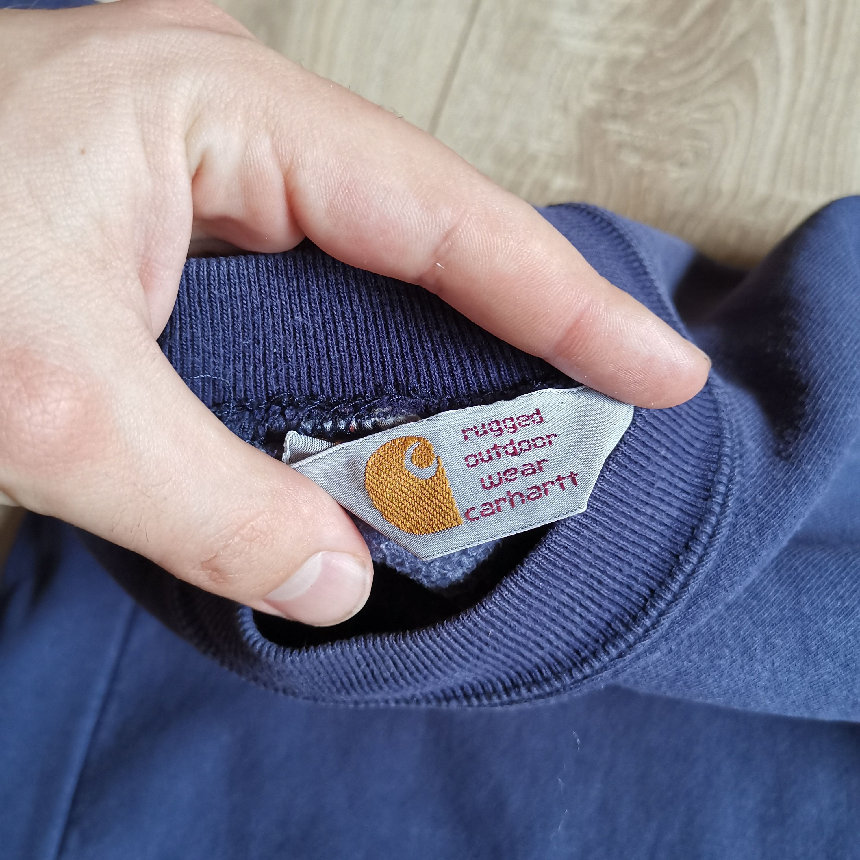 Carhartt Vintage 90s Carhartt Cool faded big Logo Sweatshirt Size US L / EU 52-54 / 3 - 4 Thumbnail