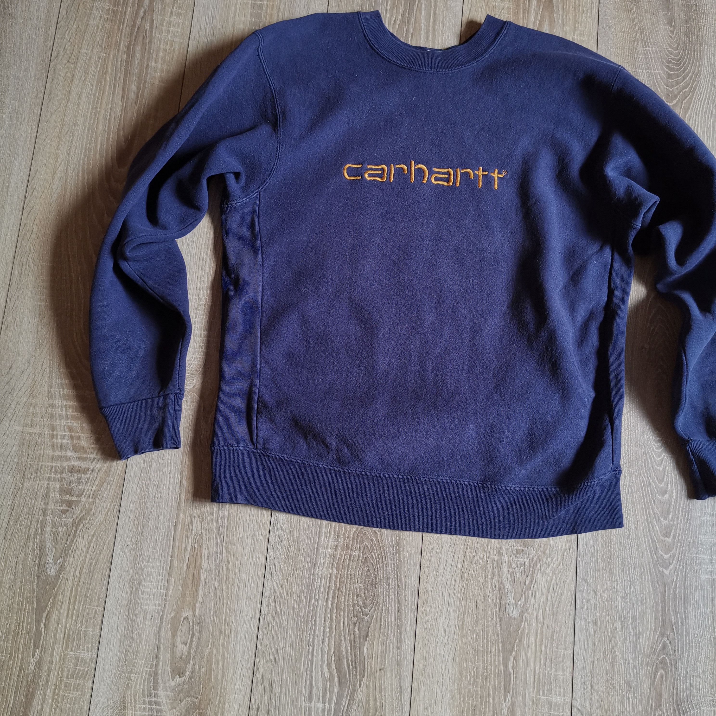 Carhartt Vintage 90s Carhartt Cool faded big Logo Sweatshirt Size US L / EU 52-54 / 3 - 3 Thumbnail