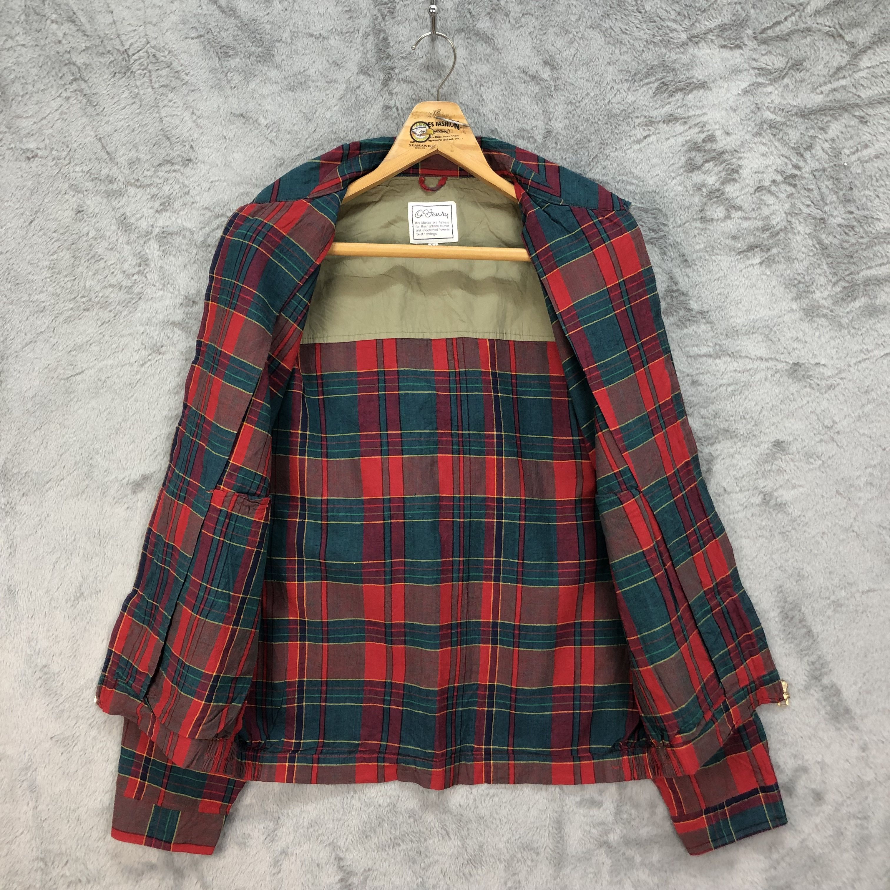Japanese Brand O.HENRY Tartan Casual Jacket #4927-30 Size US L / EU 52-54 / 3 - 6 Thumbnail