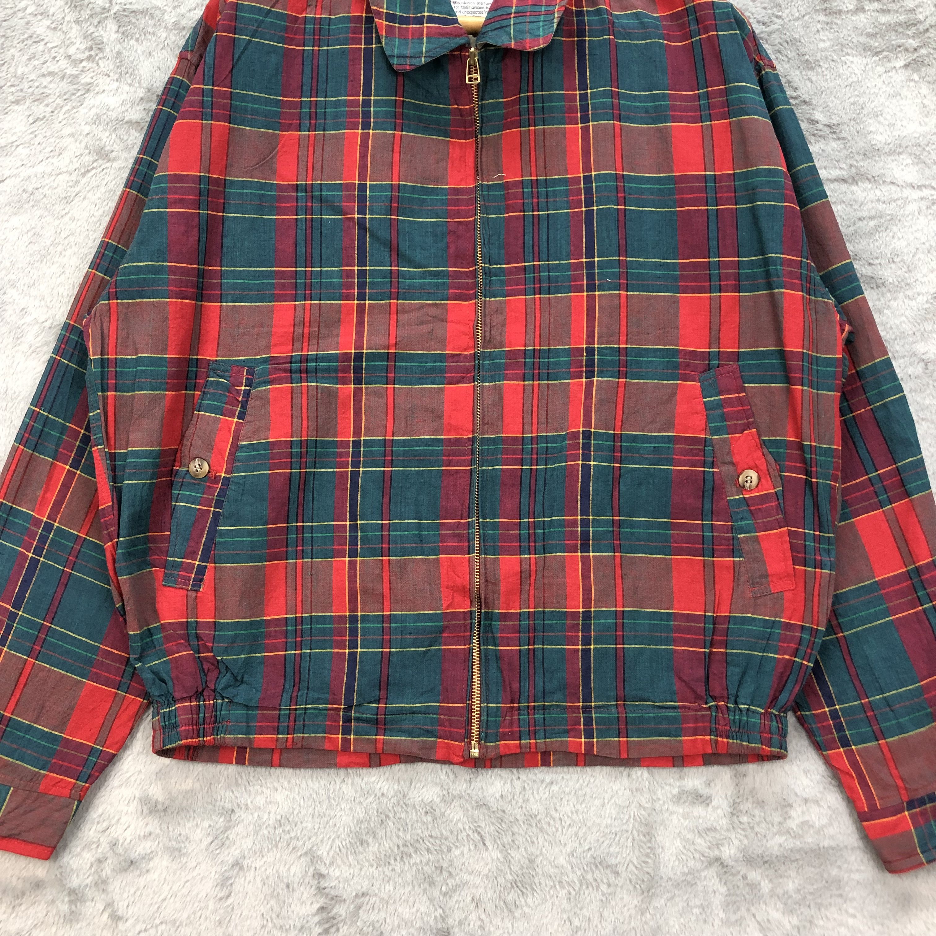 Japanese Brand O.HENRY Tartan Casual Jacket #4927-30 Size US L / EU 52-54 / 3 - 3 Thumbnail