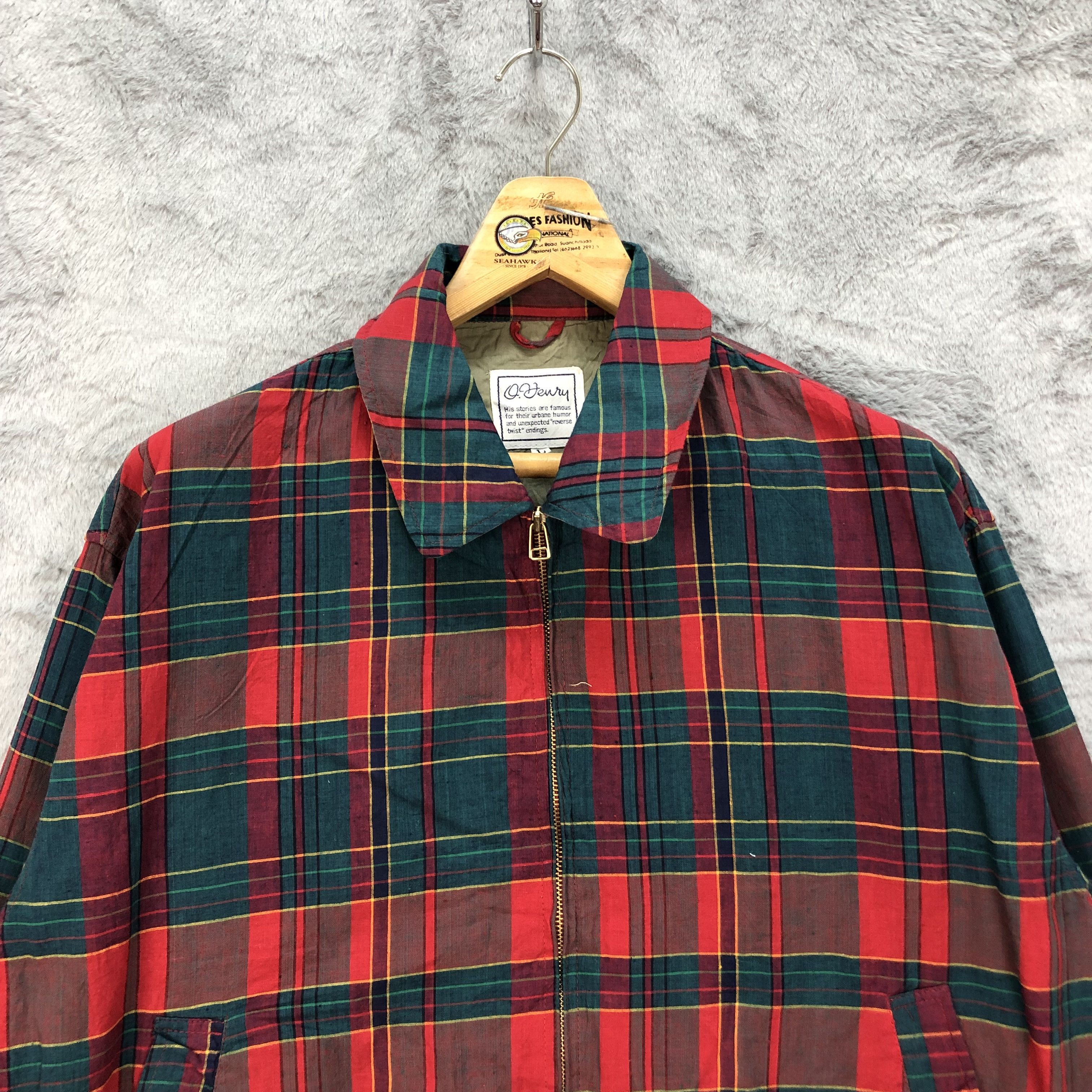 Japanese Brand O.HENRY Tartan Casual Jacket #4927-30 Size US L / EU 52-54 / 3 - 2 Thumbnail