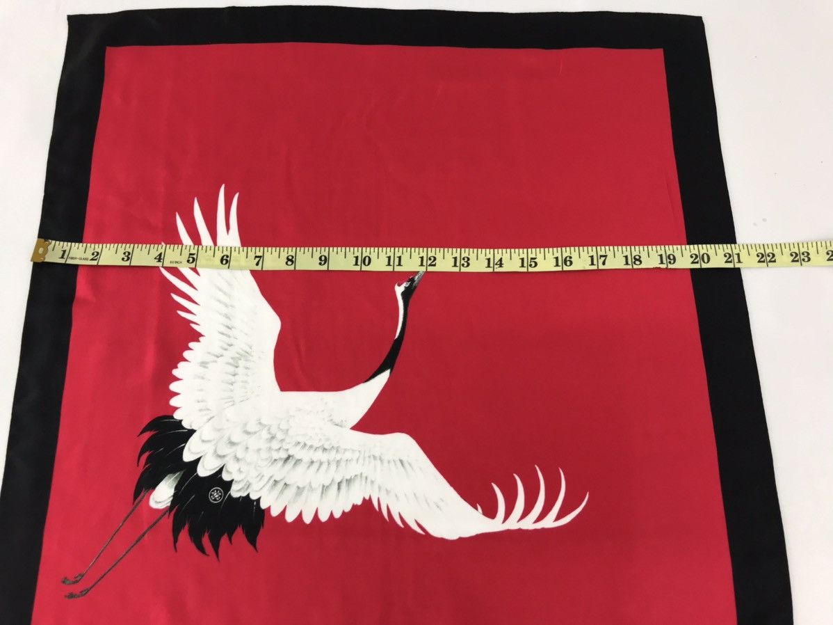 Other × Vintage Vintage Yumi Katsura Paris Handkerchief Pocket Square Crane Size ONE SIZE - 5 Thumbnail
