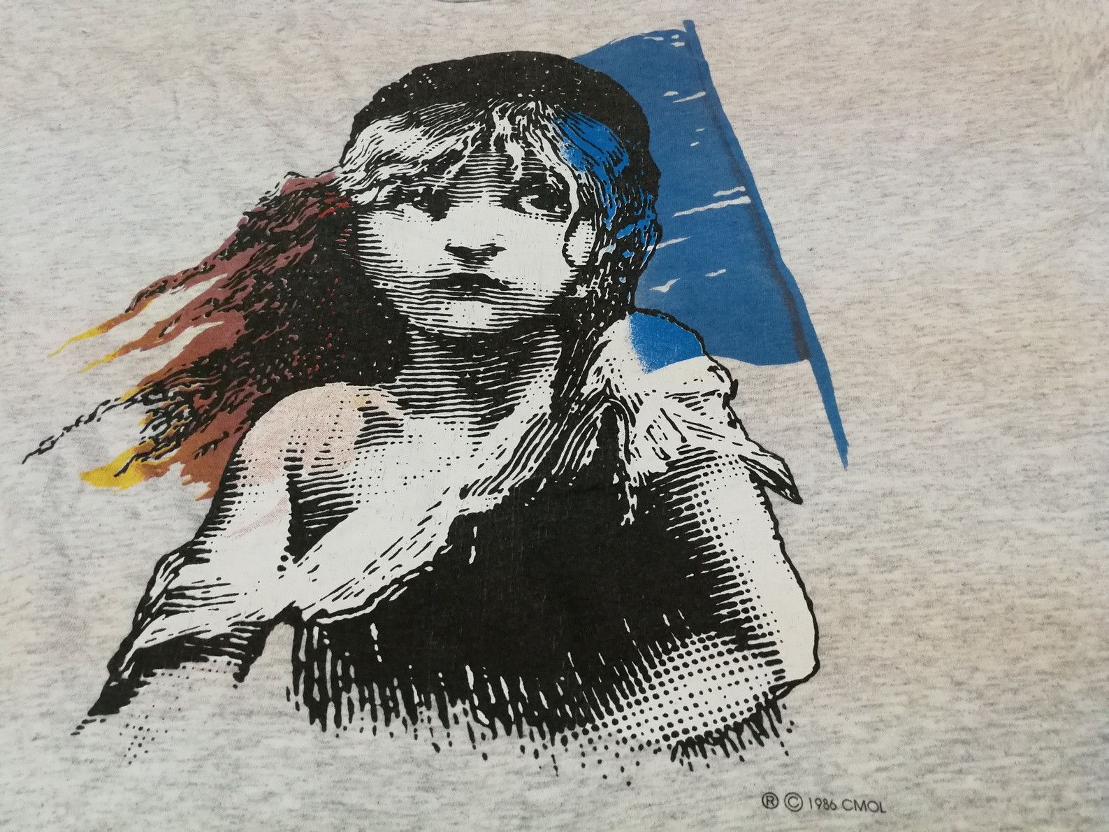 Vintage 80s 1986 LES MISERABLES Tee LEICESTER SQUARE LONDON Size US L / EU 52-54 / 3 - 3 Thumbnail