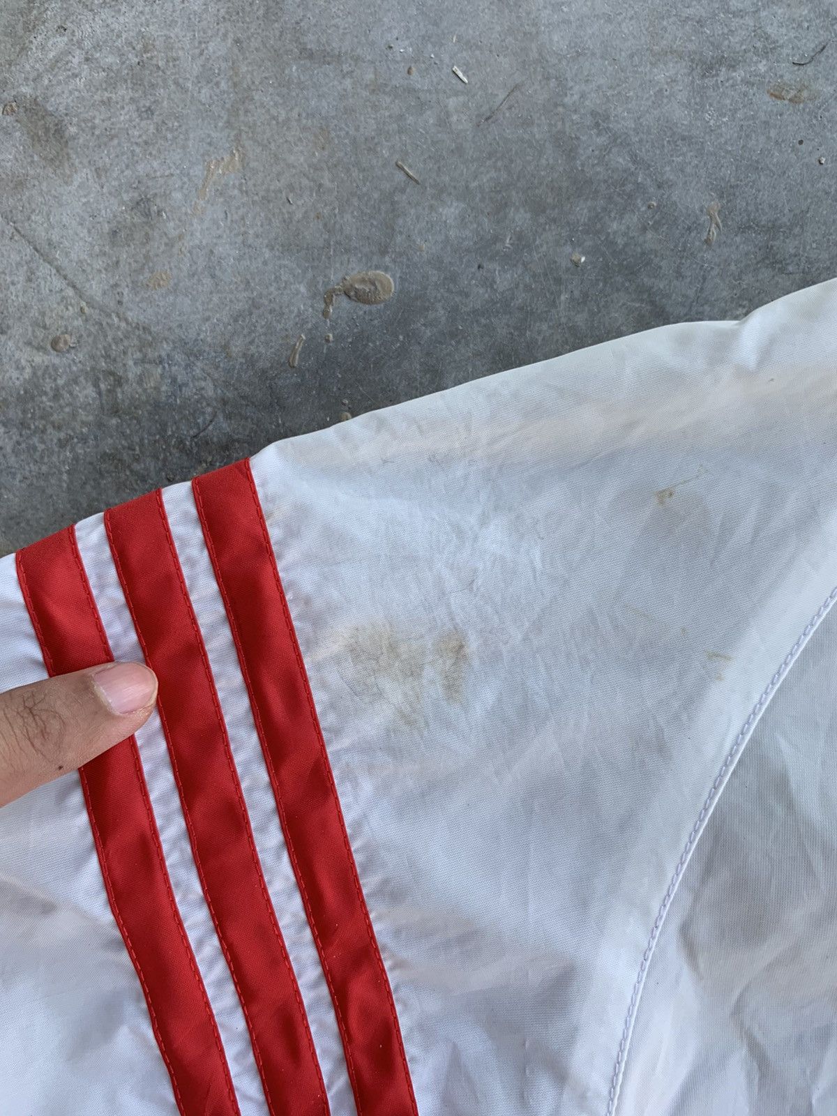 Adidas Vintage 80s Adidas Trefoil Windbreaker Light Jacket Size US M / EU 48-50 / 2 - 7 Thumbnail