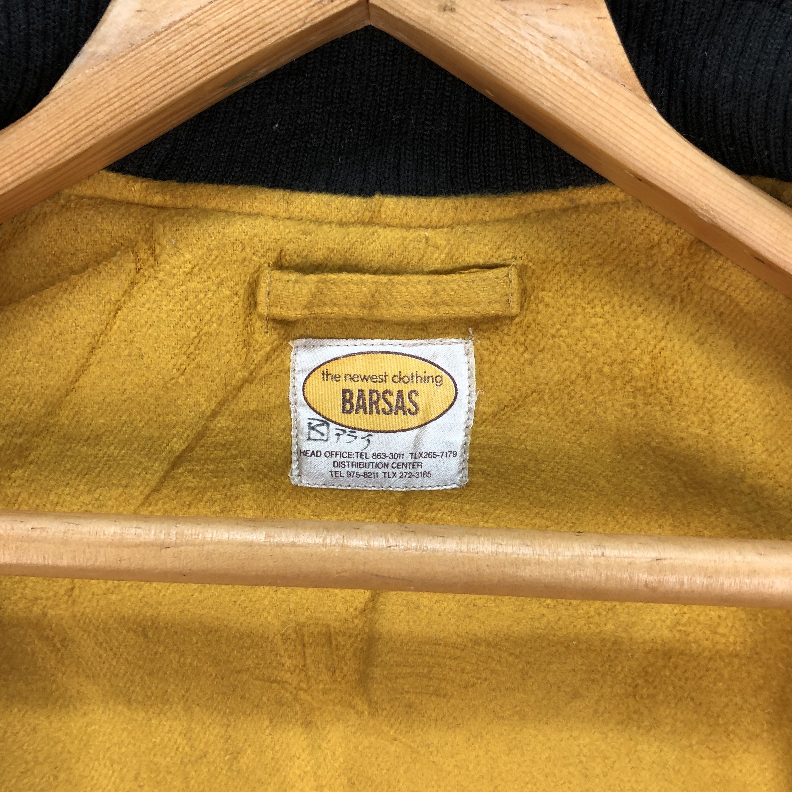 Vintage Vintage 90's BARSAS Wool Bomber Jacket #4804-171 Size US M / EU 48-50 / 2 - 9 Thumbnail