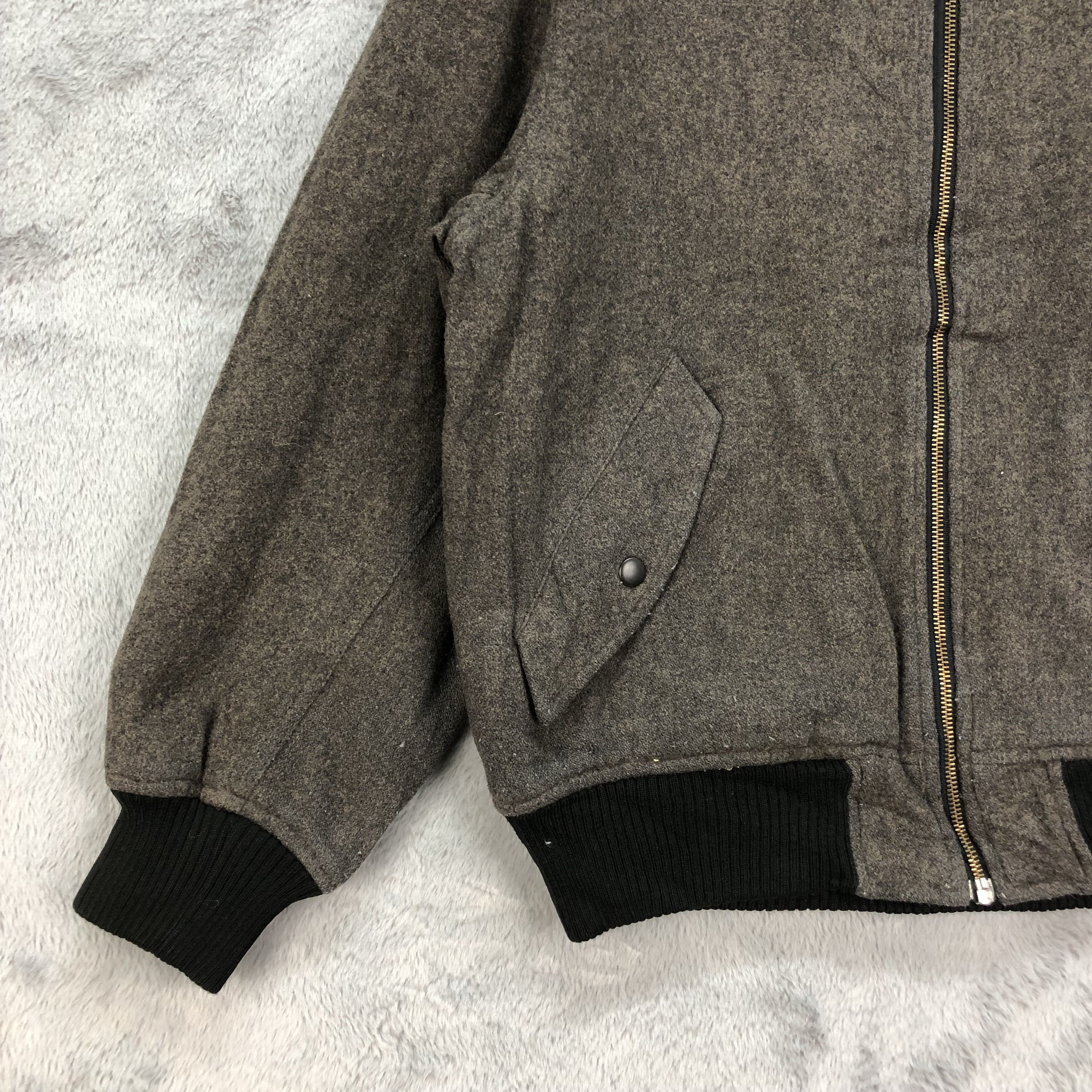 Vintage Vintage 90's BARSAS Wool Bomber Jacket #4804-171 Size US M / EU 48-50 / 2 - 4 Thumbnail